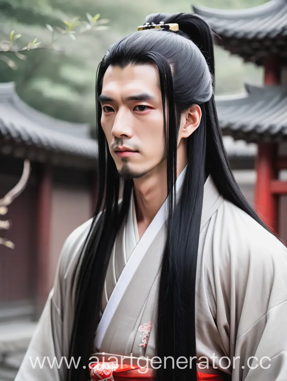 Man-in-Traditional-Hanfu-Attire-with-Long-Black-Hair