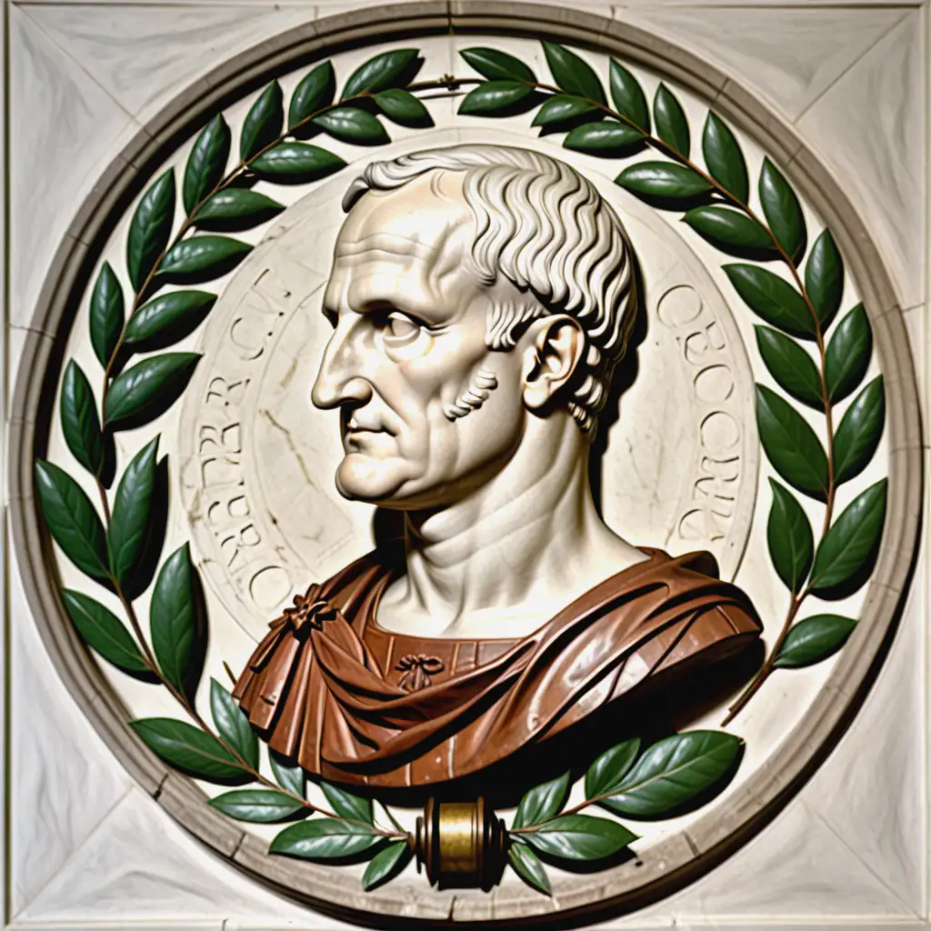 Cicero-Holding-Weights-and-Wearing-Laurel-Wreath