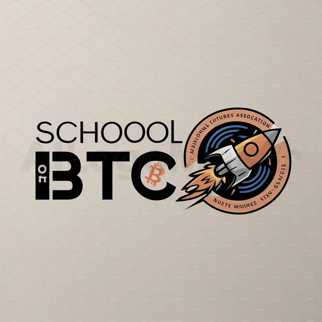 a logo design,with the text "School of BTC", main symbol:We need a logo design for an organisation that will be offering free education on cryptocurrency and safe ways of investing and/or trading cryptocurrencies. This organisation will not be setup to offer financial advice so having NFA (National Futures Association) somewhere in the logo would be good. The logo needs to be fun and approachable but look professional - we like the idea of doing a bit of a take off of School of Rock. We have a very broad target market so whilst we want something a bit trendy and in keeping with Cryptocurrencies we are not wanting to alienate the 50 to 70 market as they are a large part of the target market.,Moderate,clear background