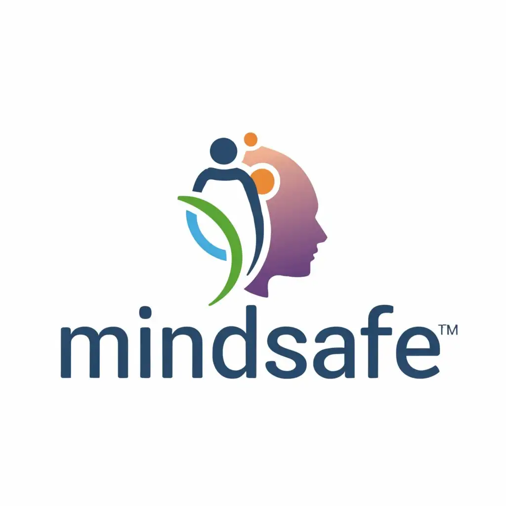 a logo design,with the text "MindSafe", main symbol:Healthcare professional and mental health,Moderate,be used in Nonprofit industry,clear background