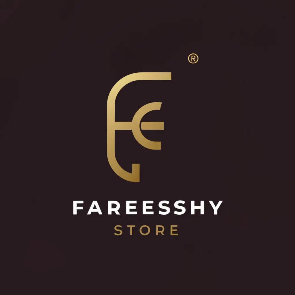 LOGO-Design-For-Fareeshy-Store-Minimalistic-F-Symbol-on-Clear-Background