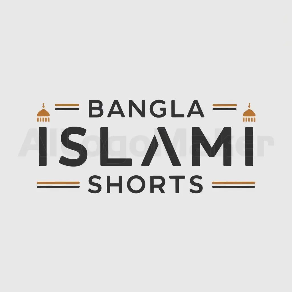 a logo design,with the text "Bangla Islami Shorts", main symbol:Bangla Islami Shorts,Moderate,clear background