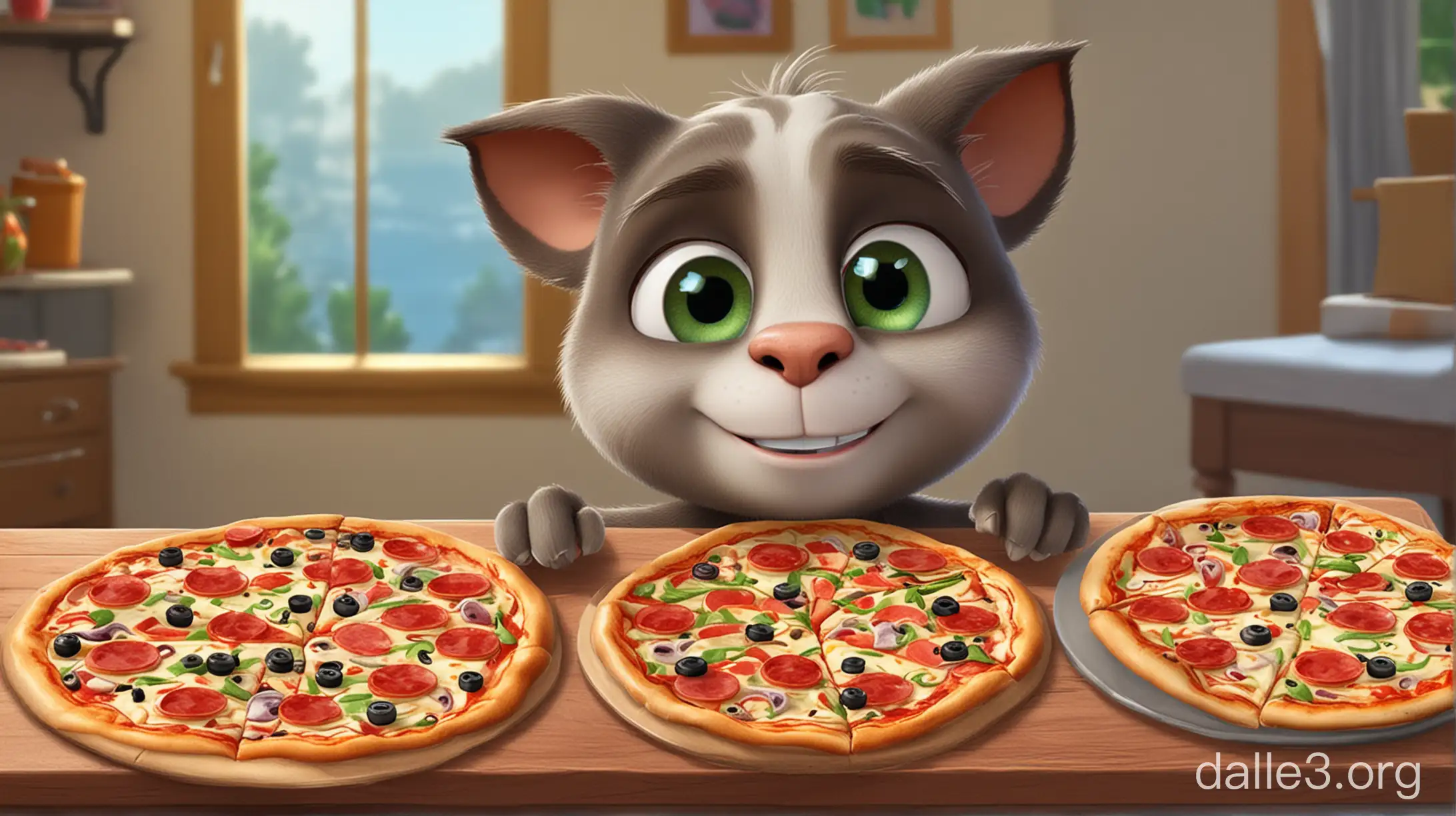 My Talking Tom 2 pizza