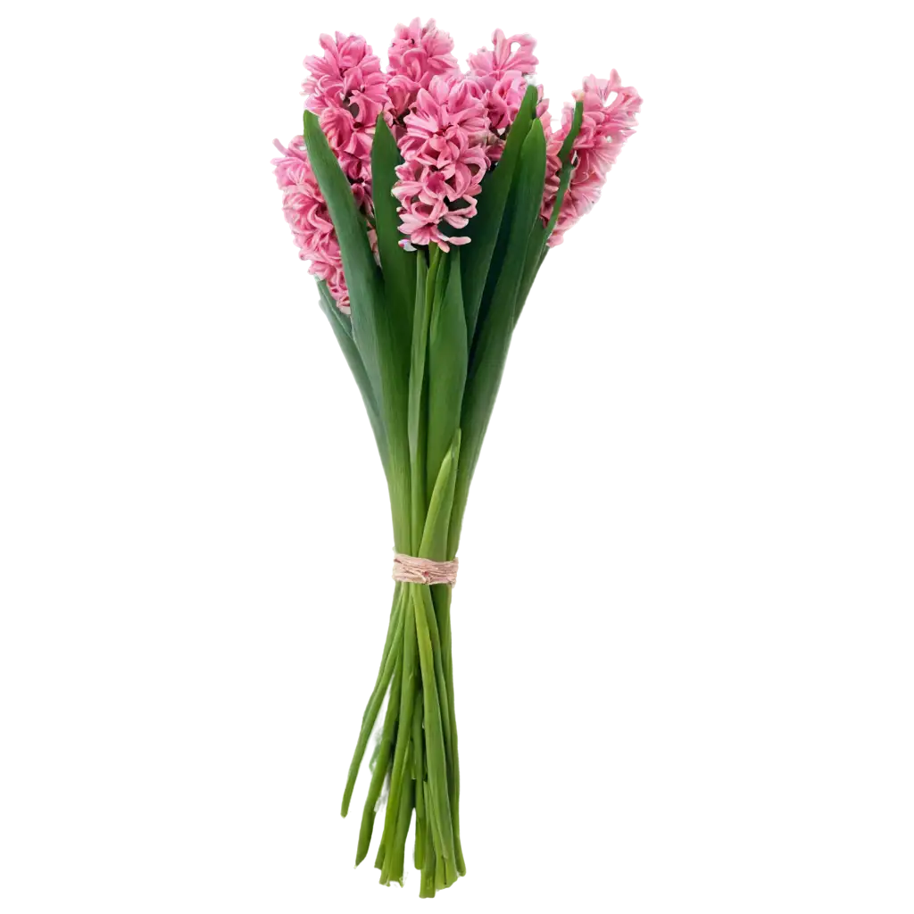 Exquisite-Bouquet-of-Pink-Hyacinths-Stunning-PNG-Image-for-Floral-Enthusiasts