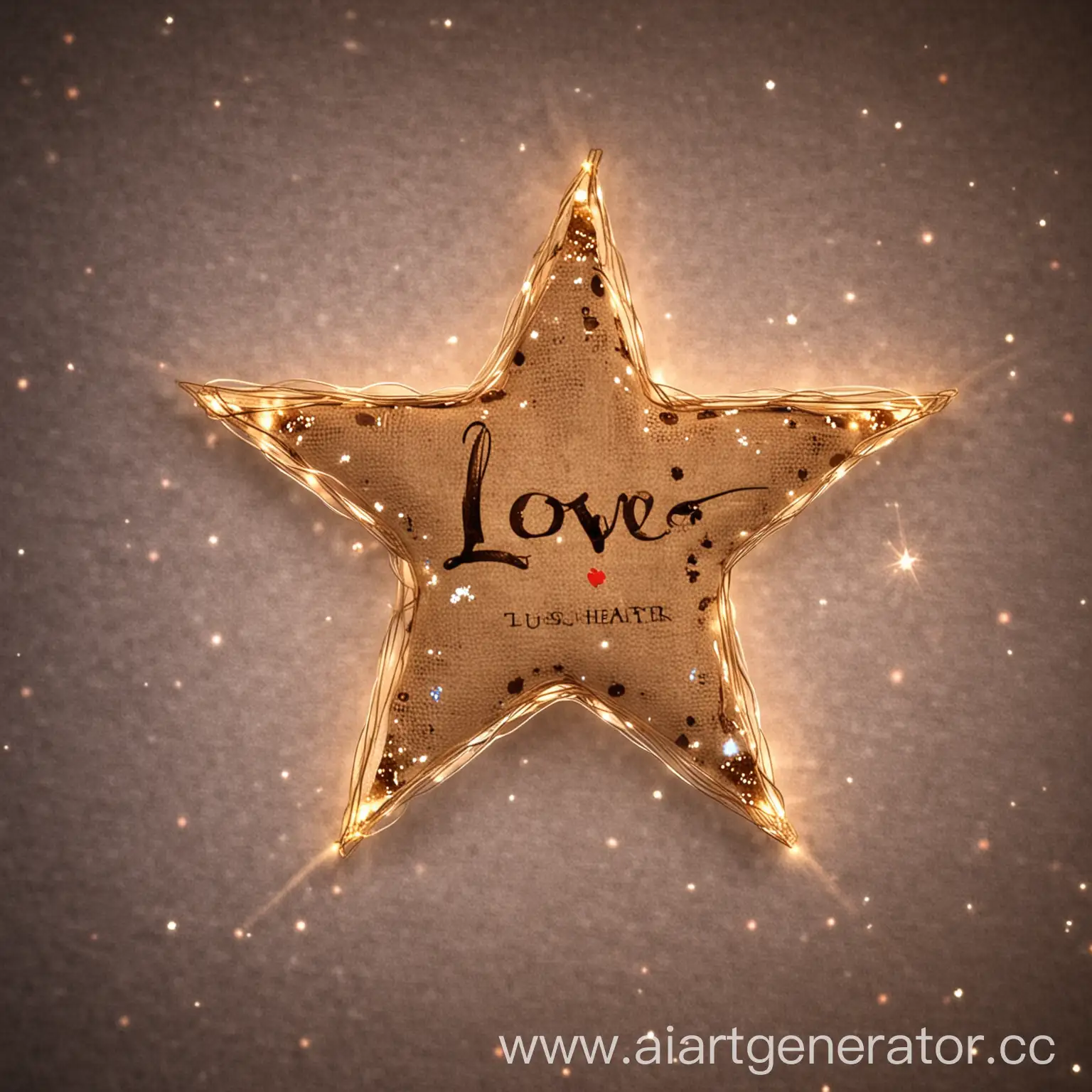Love is a star in our hearts