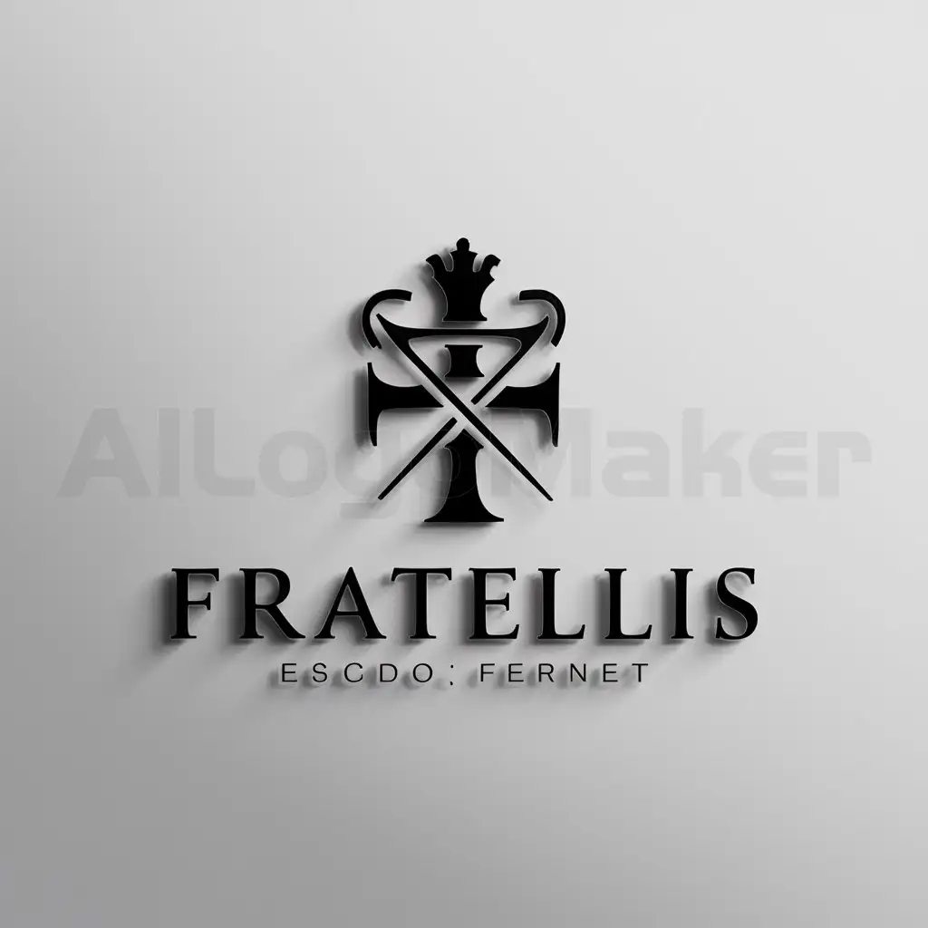LOGO-Design-For-Fratellis-Classic-Escudo-Fernet-Emblem-on-Clean-Background
