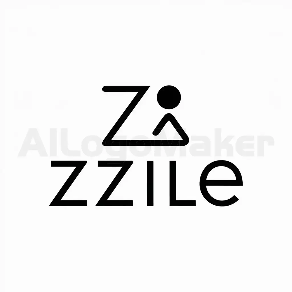 a logo design,with the text "ZZILE", main symbol:characters,Minimalistic,be used in Retail
 industry,clear background