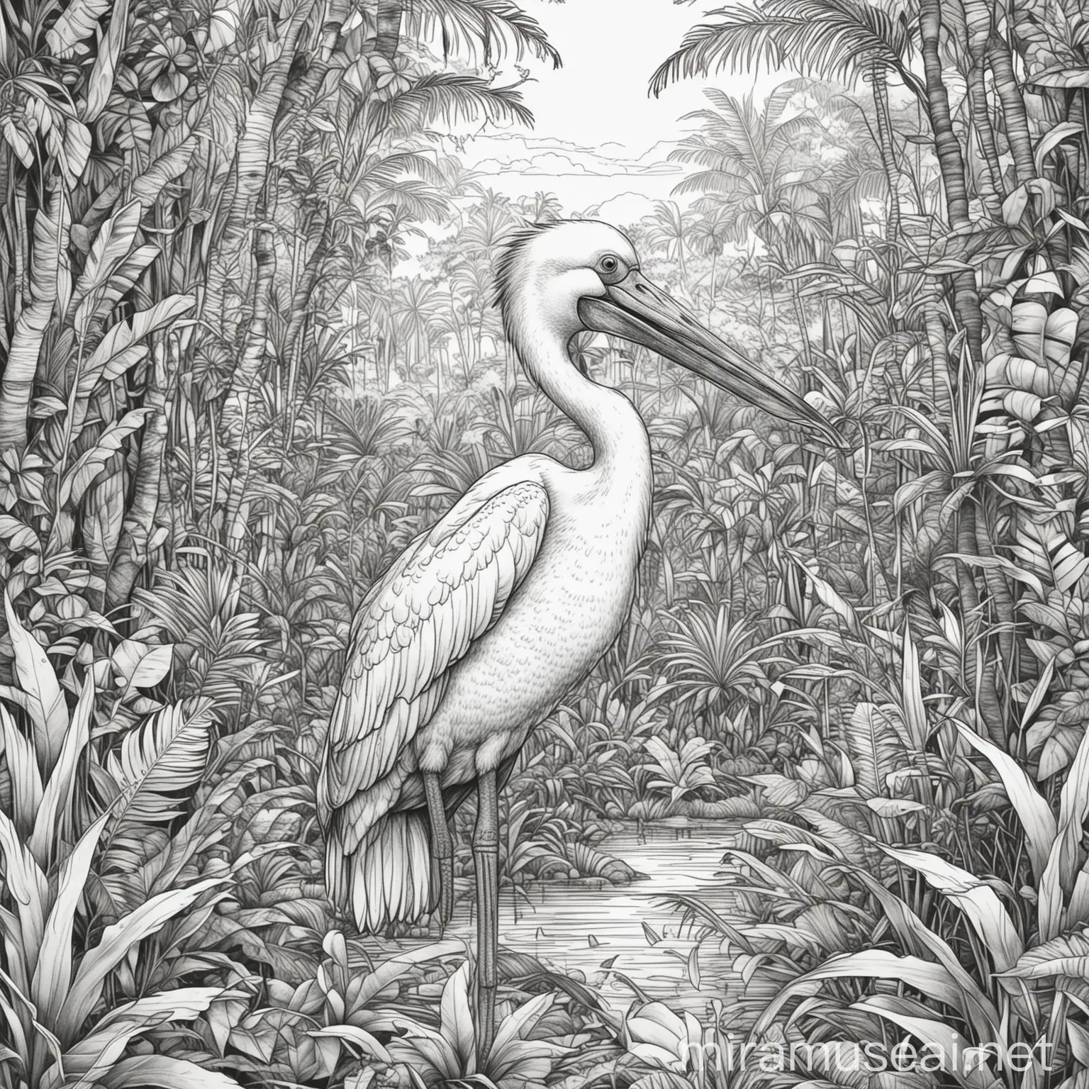 Pelicano Coloring Book Jungle Adventure for Kids