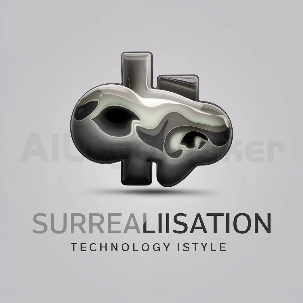 a logo design,with the text "Surrealisation", main symbol:traumähnliche Bilder, ungewöhnliche Formen and abstrakte Formen, surreal,Moderate,be used in Technology industry,clear background