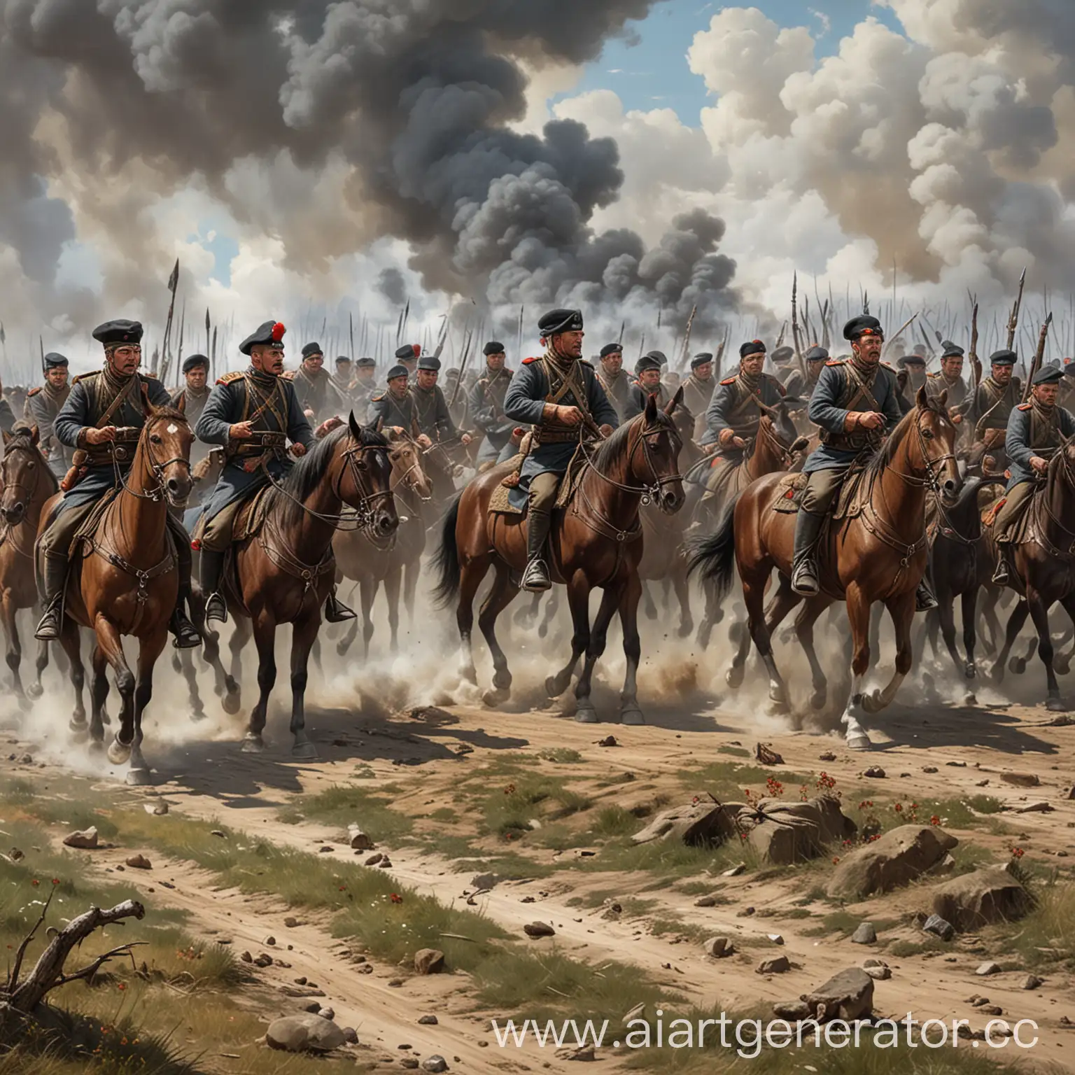 Cossack-Soldiers-Battling-German-Invaders-in-WWII