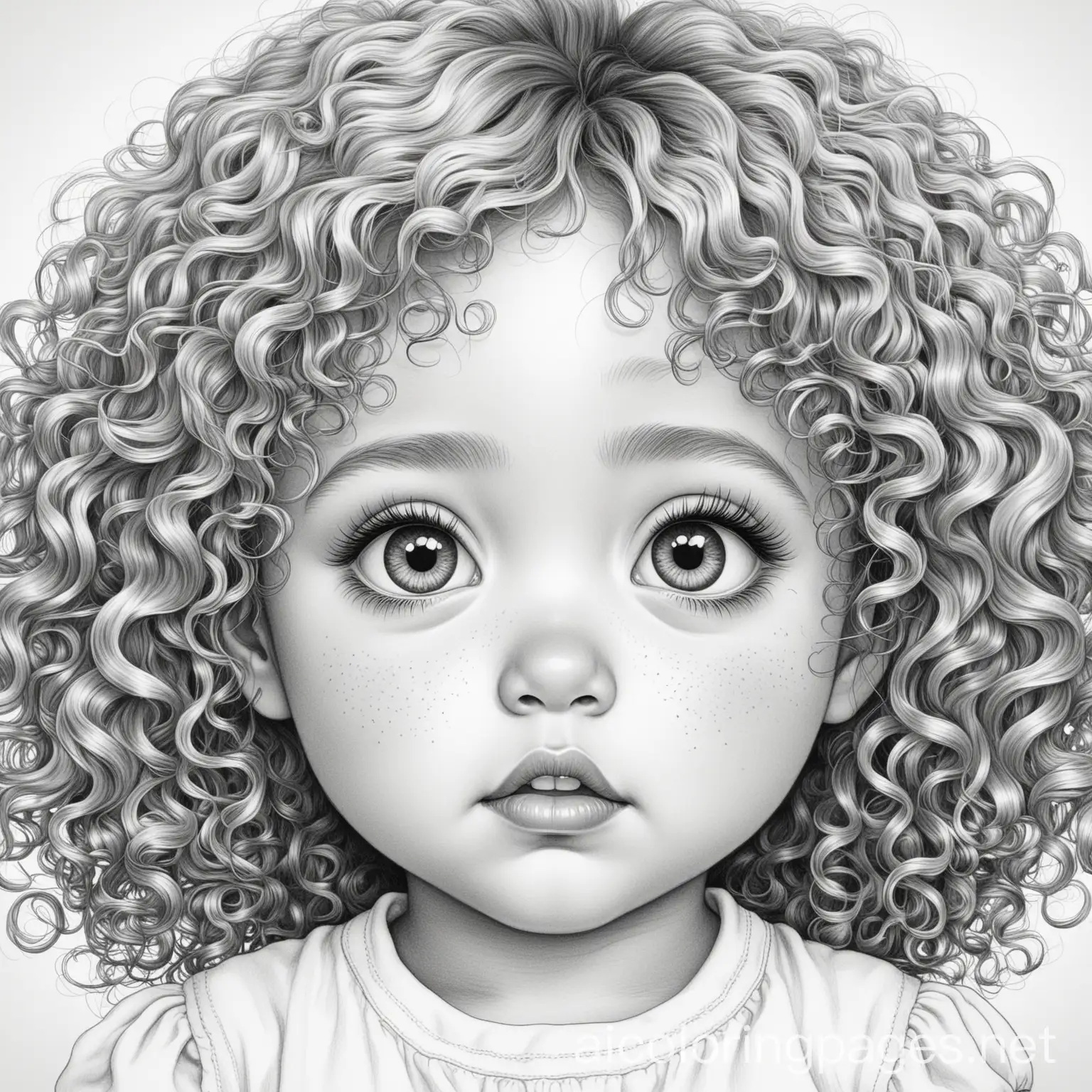 Adorable-Baby-Girl-Coloring-Page-CurlyHaired-Toddler-with-Big-Eyes-and-Chubby-Cheeks
