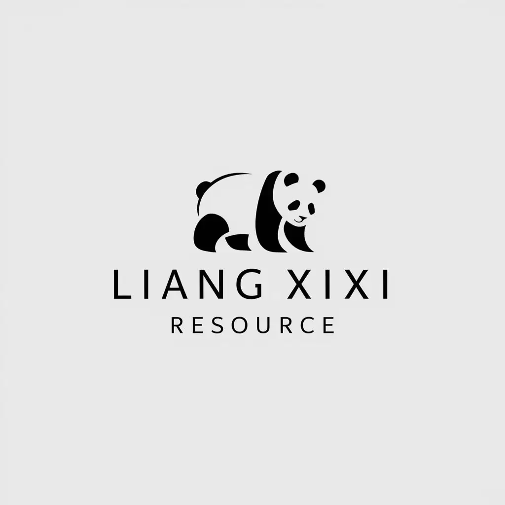 LOGO-Design-For-Liang-XiXi-Resource-Panda-Theme-with-Minimalistic-Style-for-Internet-Industry