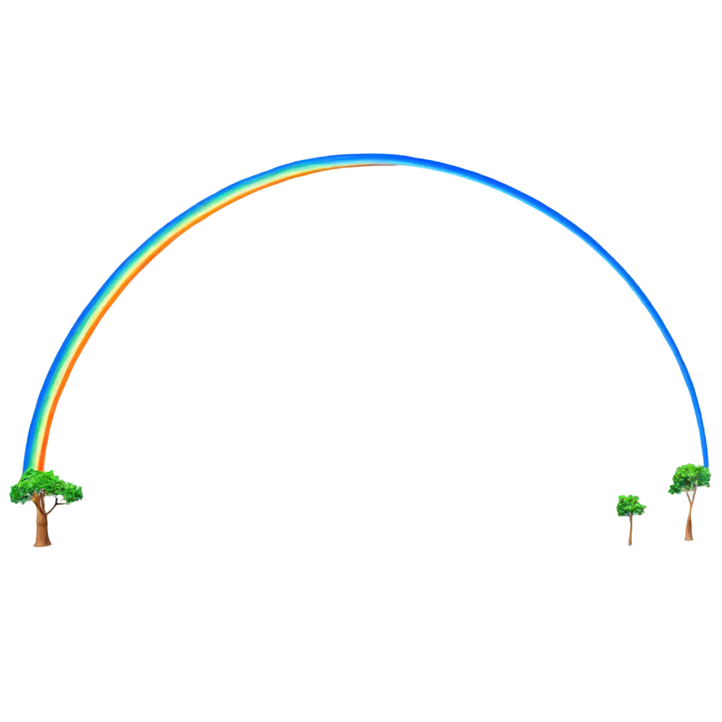 Draw a colourful huge rainbow