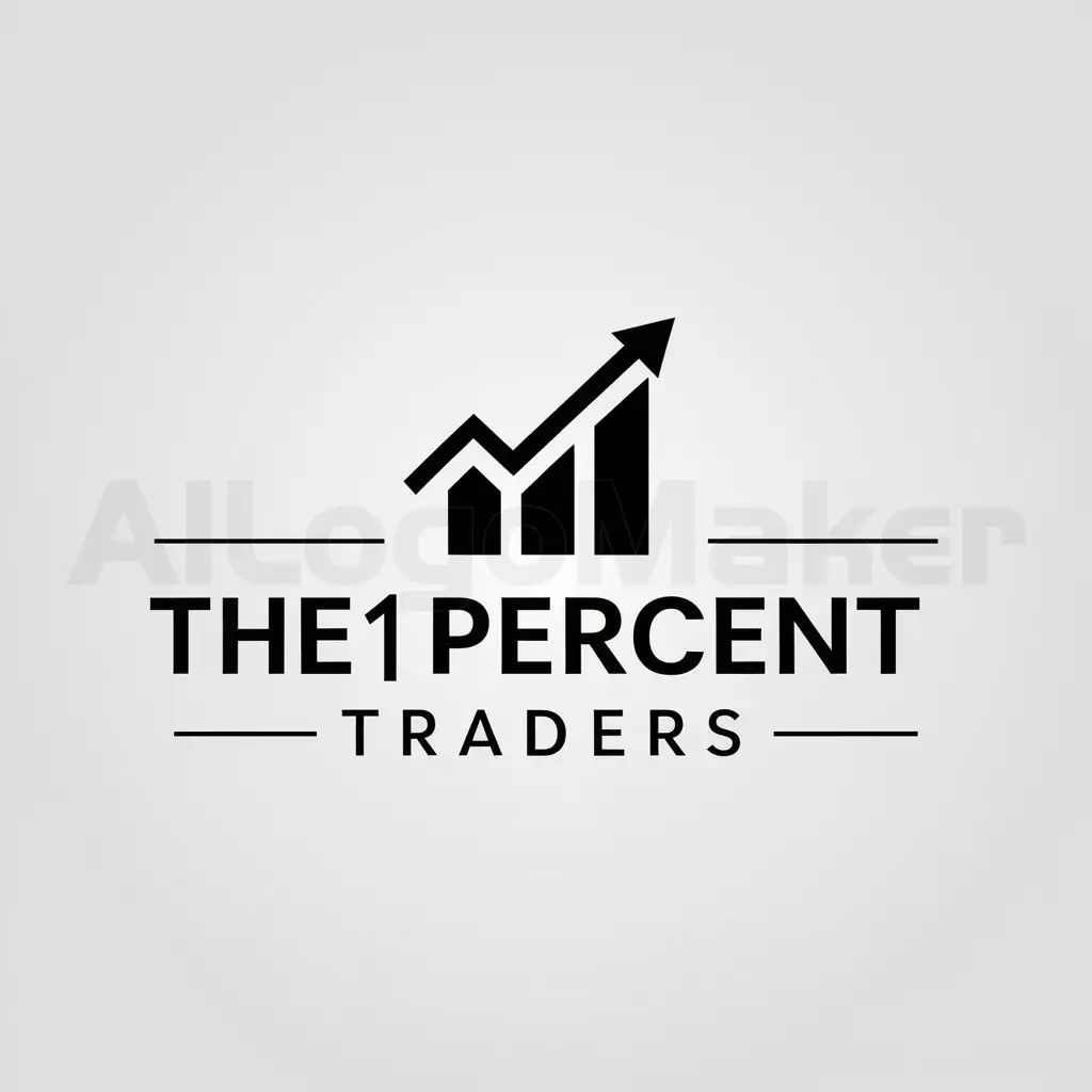 a logo design,with the text "the1percenttraders", main symbol:trading graph,Moderate,be used in Finance industry,clear background