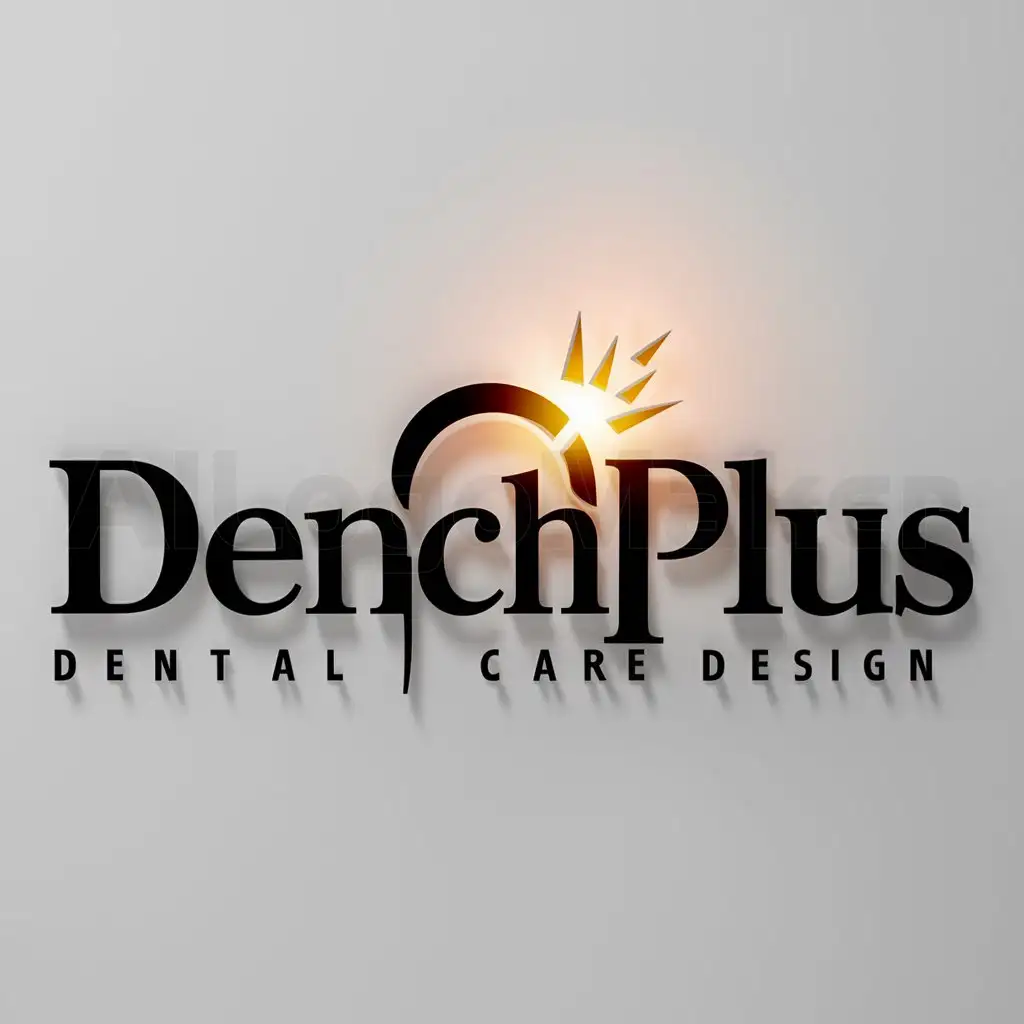 a logo design,with the text "Dentplus", main symbol:denchiplus,Moderate,clear background