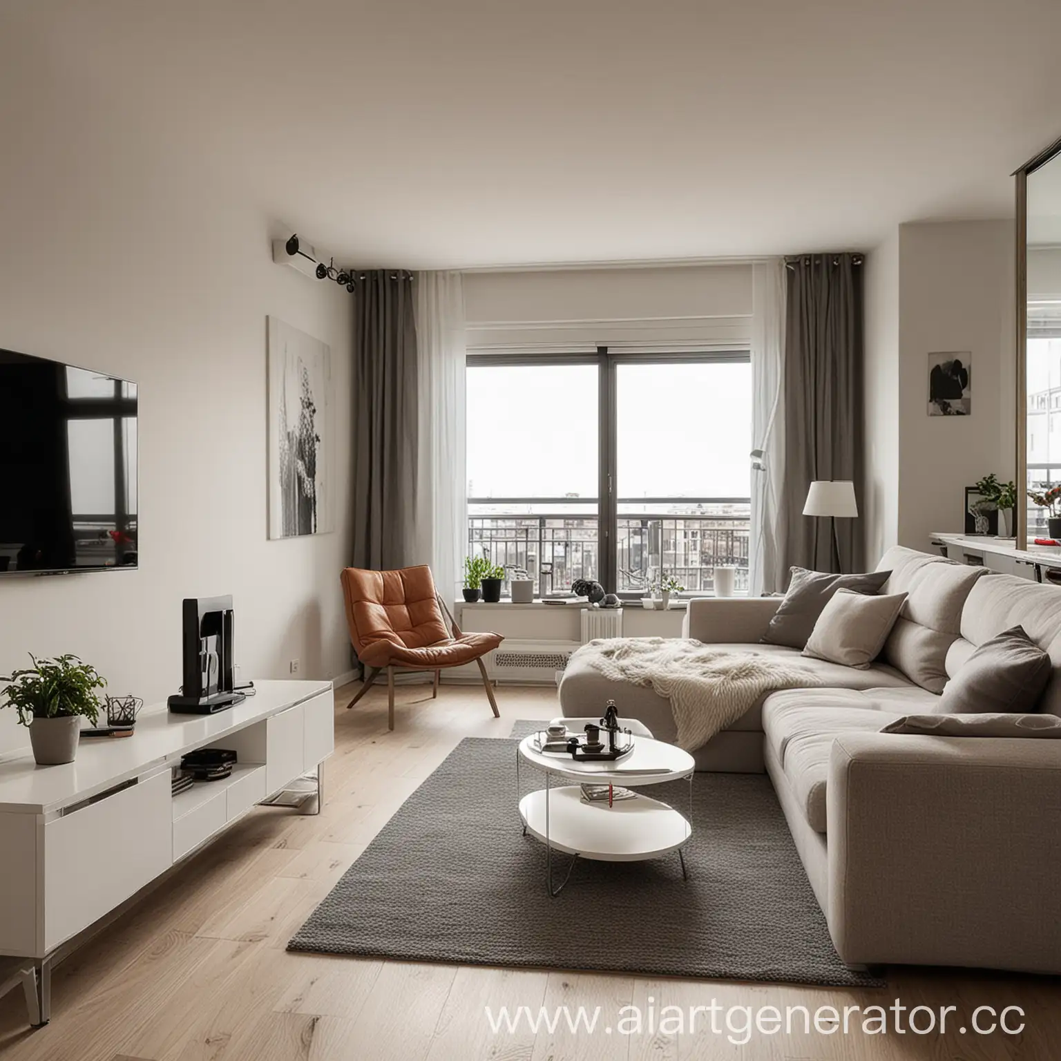 Modern-Style-Apartment-Room-Interior
