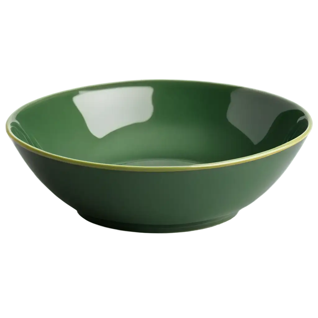 green dish