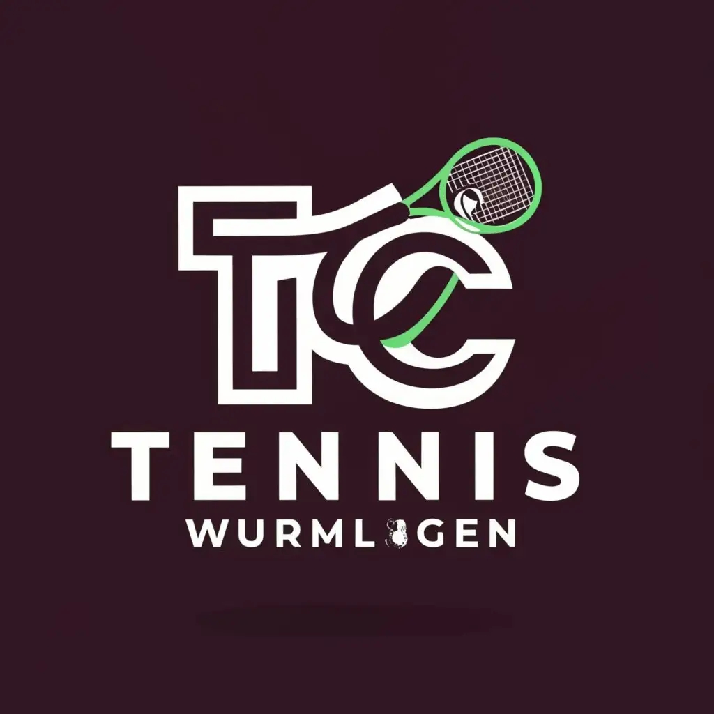 a logo design,with the text "Tennis", main symbol:TC Wurmlingen,Moderate,be used in Sports Fitness industry,clear background