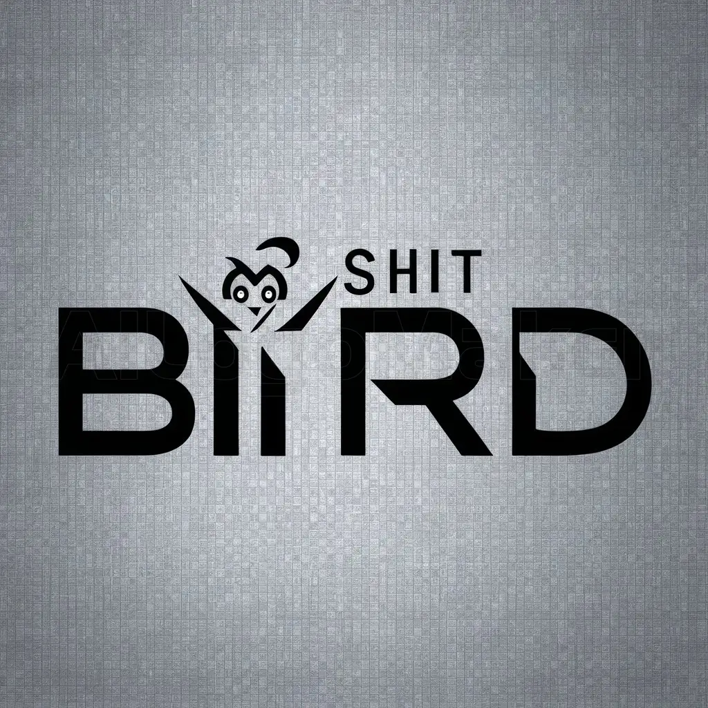 a logo design,with the text "Shit Bird", main symbol:Shit Bird,Minimalistic,clear background