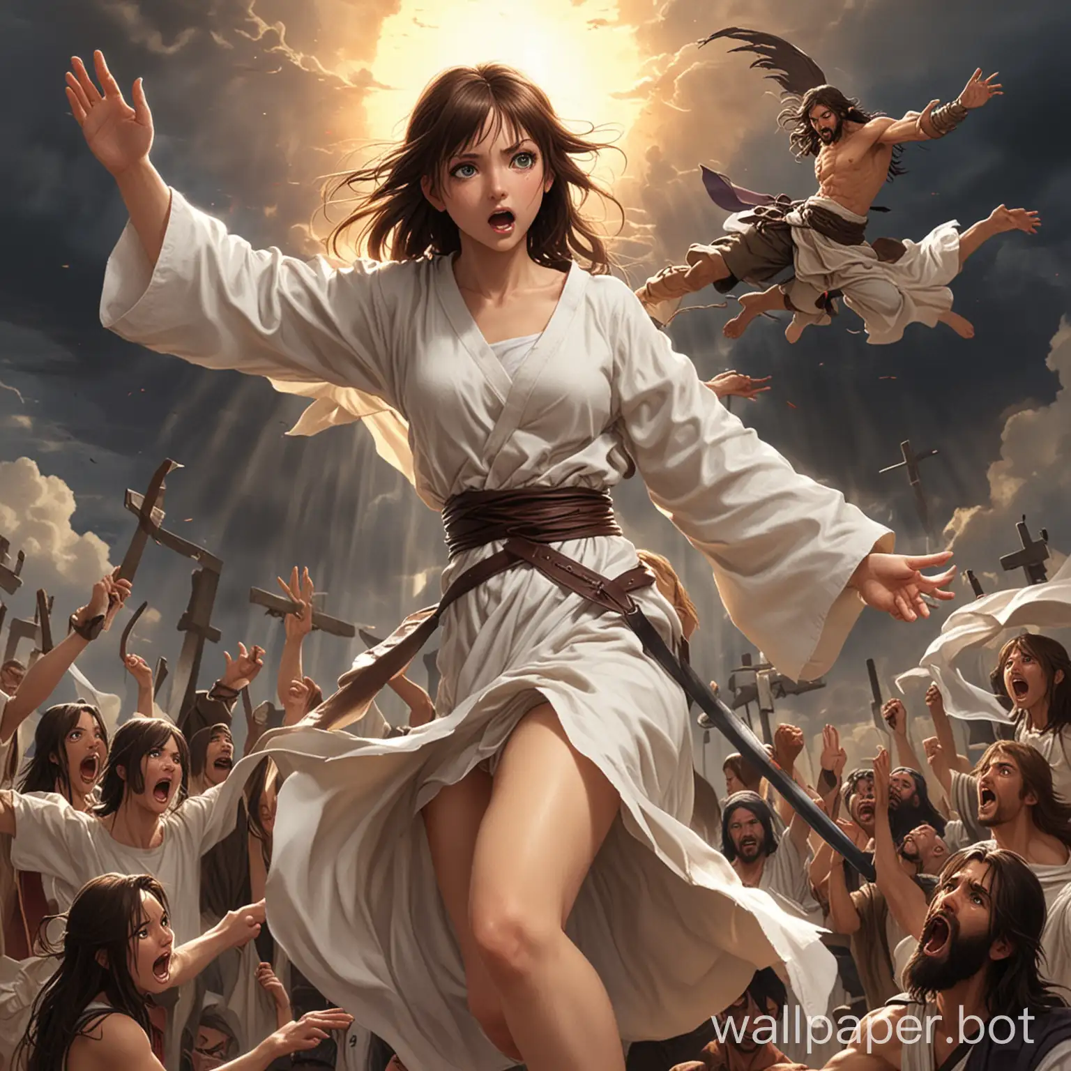 Anime-Girl-Engages-in-Epic-Battle-Against-Jesus-Christ
