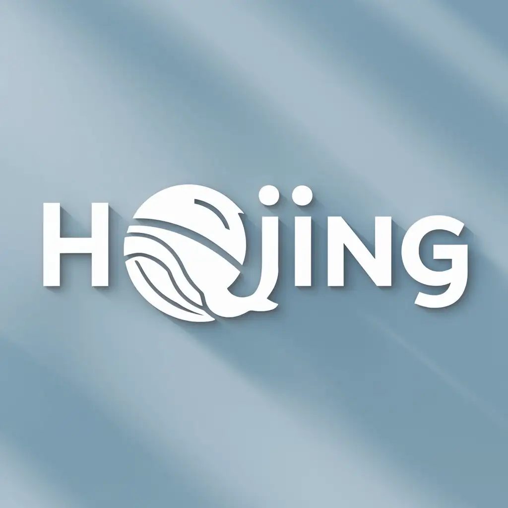 a logo design,with the text "Haijing", main symbol:whale,Moderate,clear background