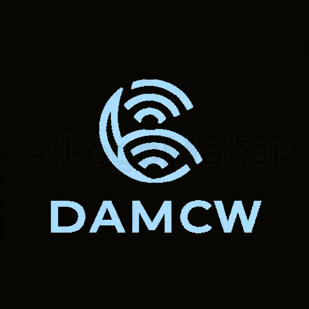 a logo design,with the text "damicw", main symbol:Internet,Moderate,be used in Internet industry,clear background