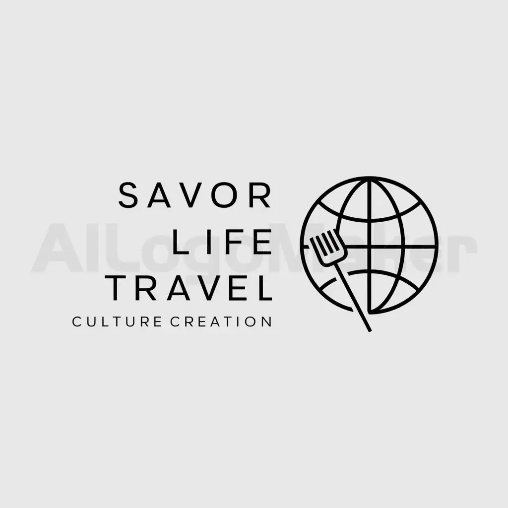 LOGO-Design-For-Savor-Life-Travel-Culture-Creation-Minimalistic-Symbol-for-Tourism-Industry