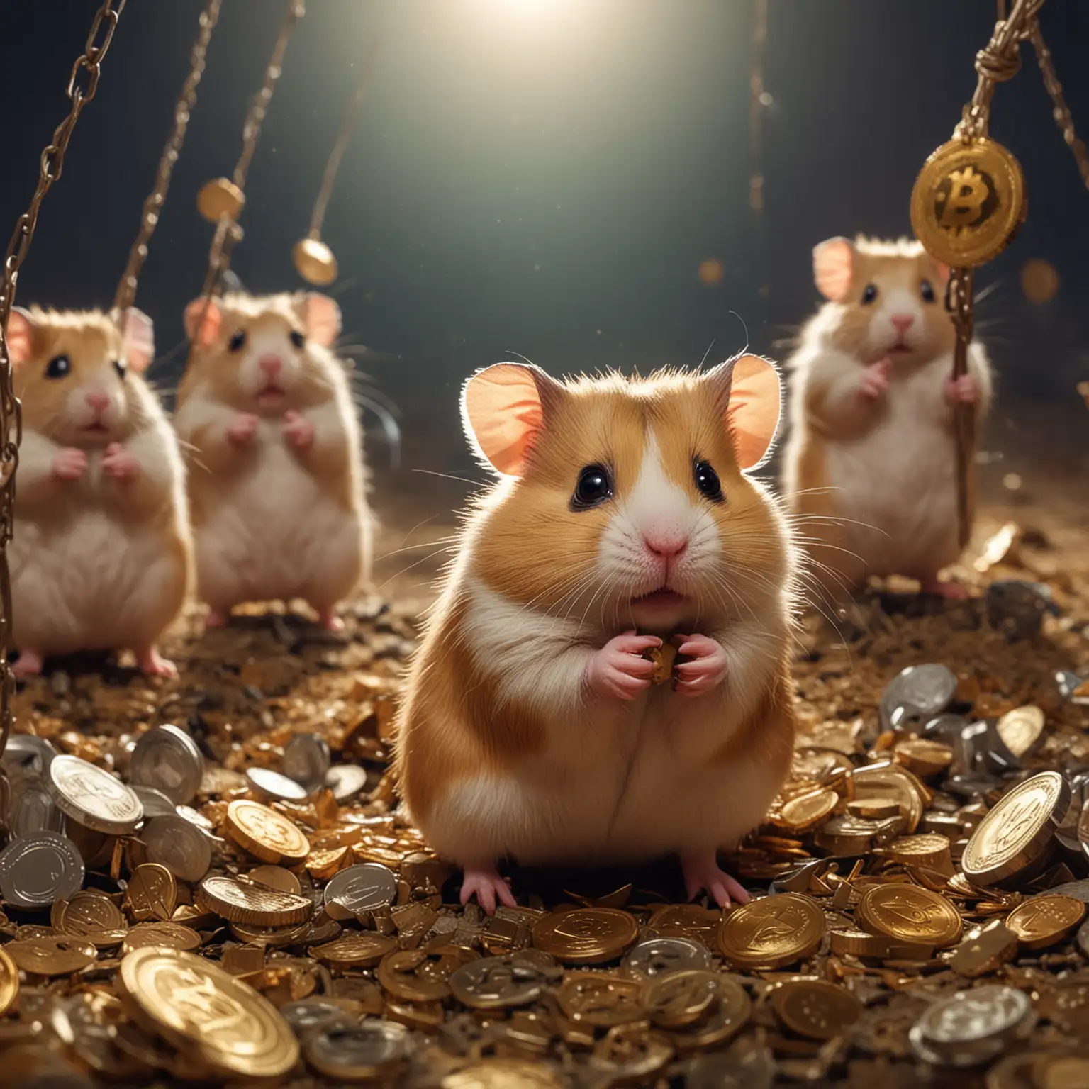 hamsters in a combat on cryptocurrency world ,airdrop