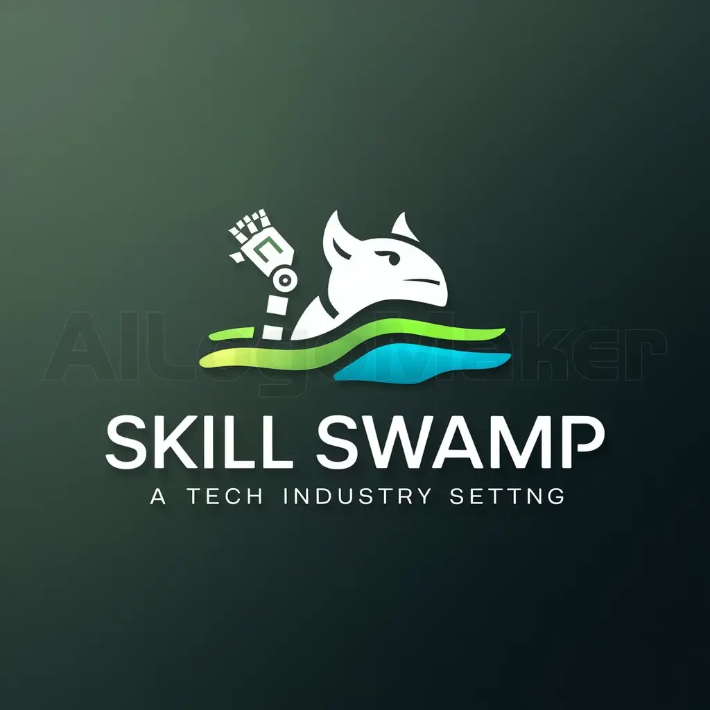 LOGO-Design-For-Skill-Swamp-Modern-and-Clear-Symbol-for-the-Technology-Industry