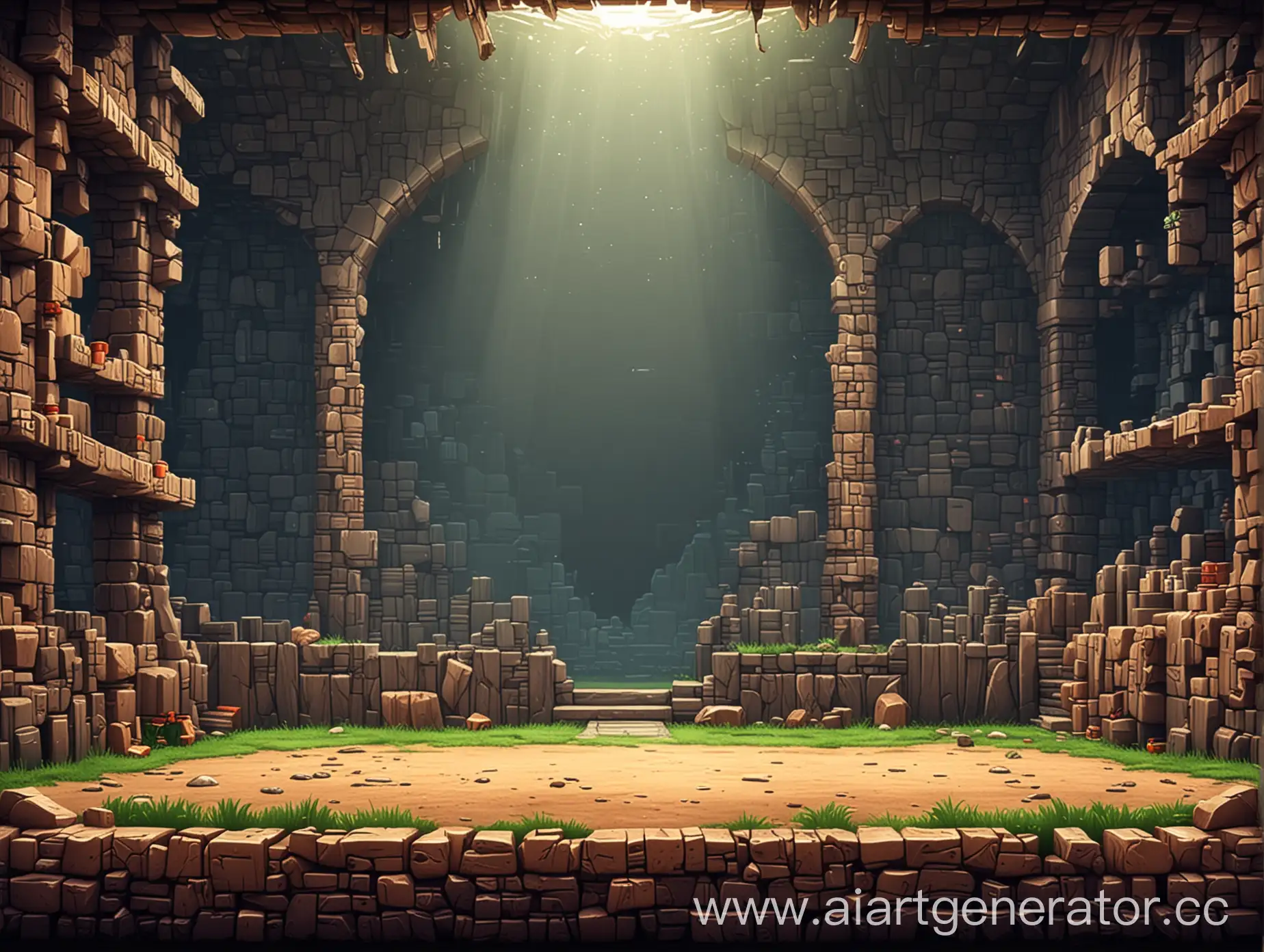 Vibrant-Pixel-Art-Arena-Background-for-Gaming-Enthusiasts
