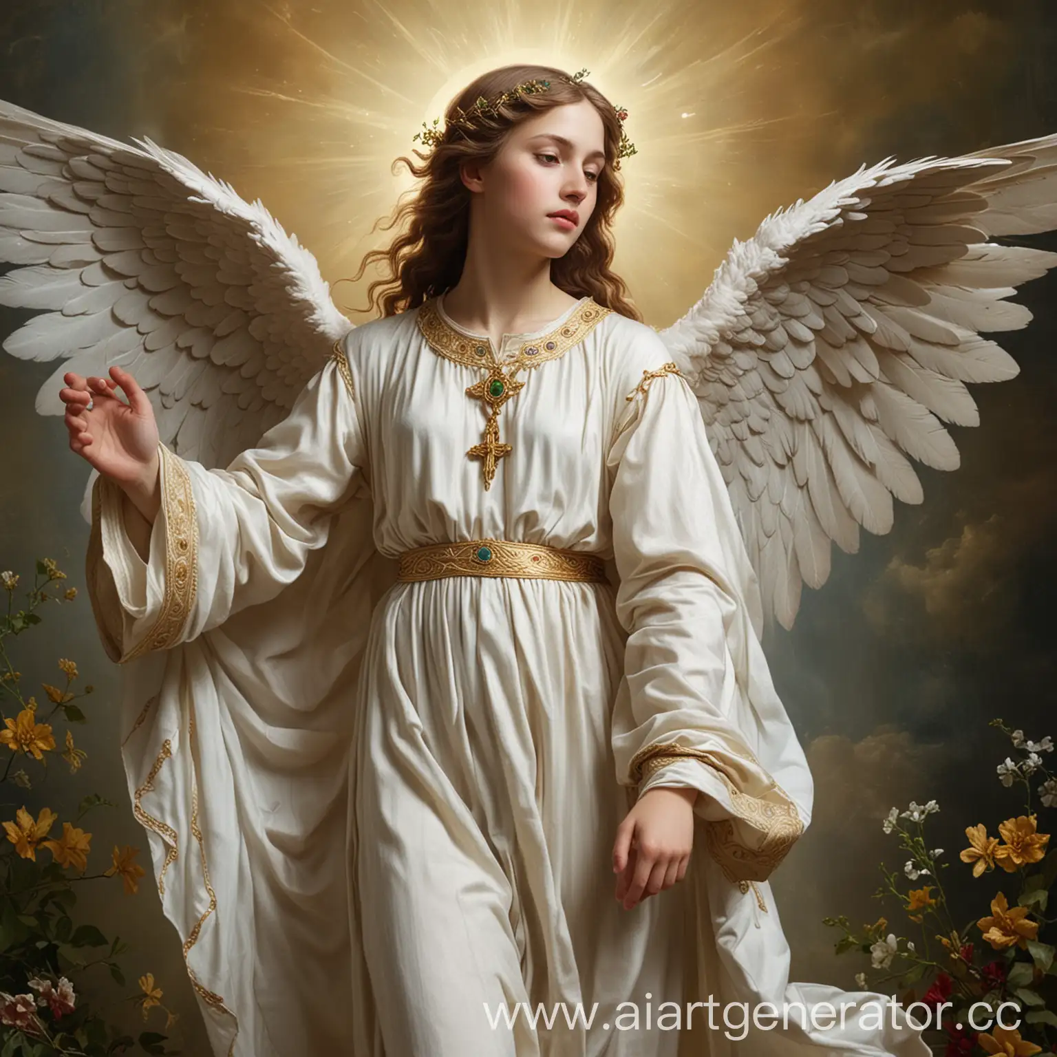 Holy-Archangel-Gabriel-Tempted-by-Human-Desires-in-a-Veiled-Feminine-Pose