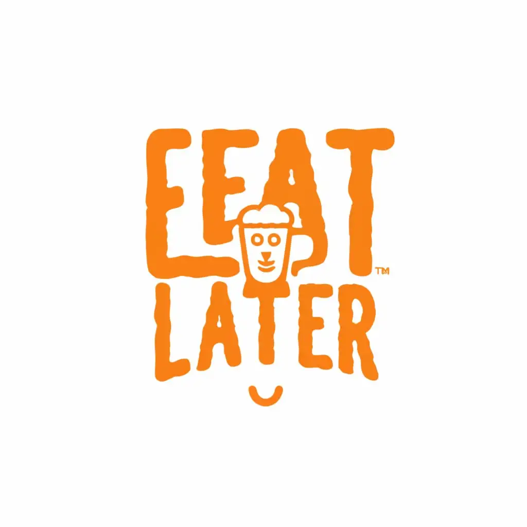 a logo design,with the text "EAT LATER", main symbol:beer,Moderate,be used in Restaurant industry,clear background