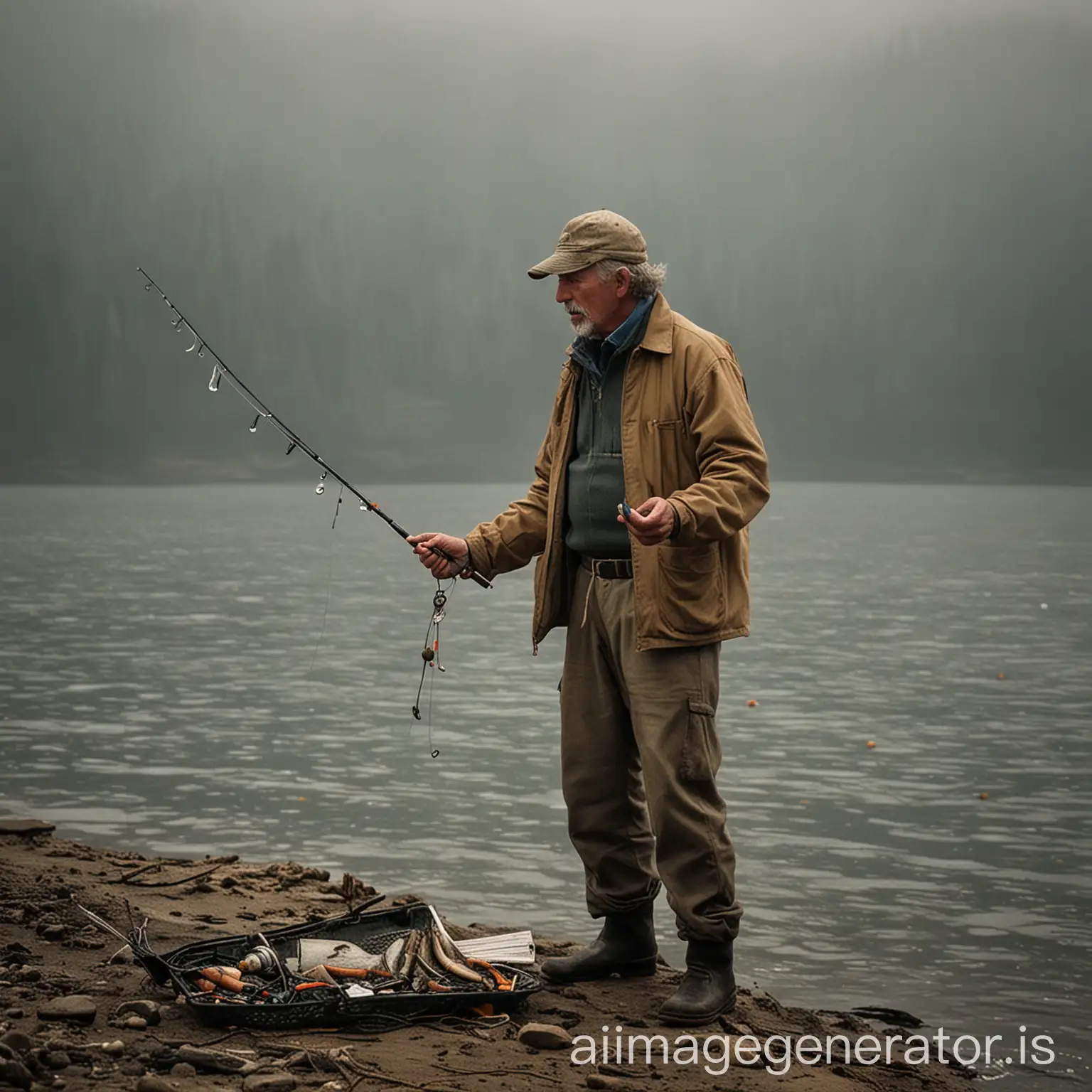 A fisherman tells a story
