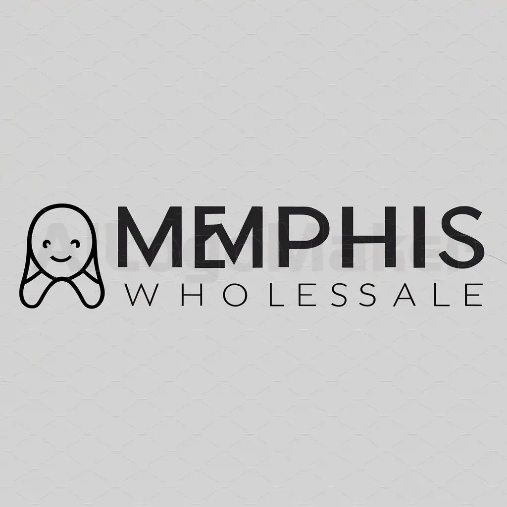 LOGO-Design-For-Memphis-Wholesale-Vibrant-Text-with-Dolly-Symbol-on-Clear-Background