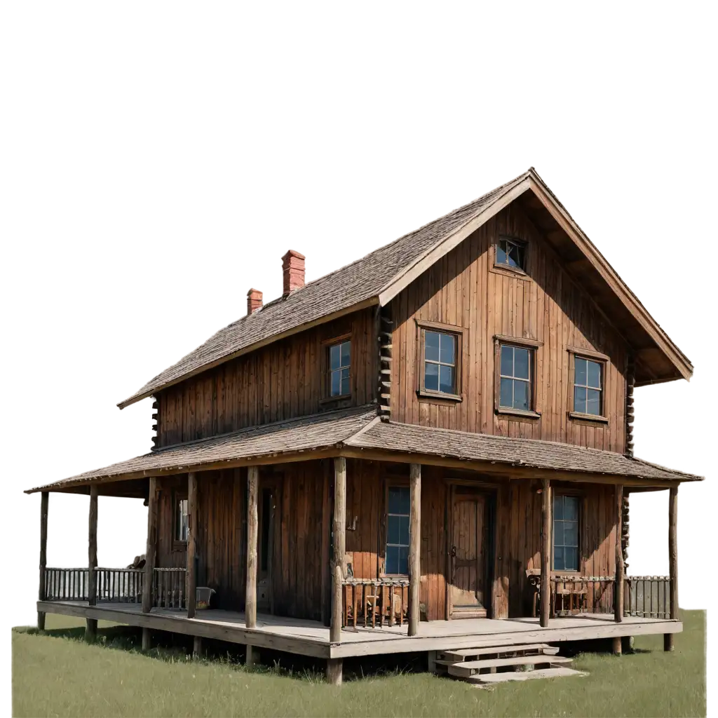Authentic-PNG-Image-Old-Wooden-House-from-the-Wild-West-Era