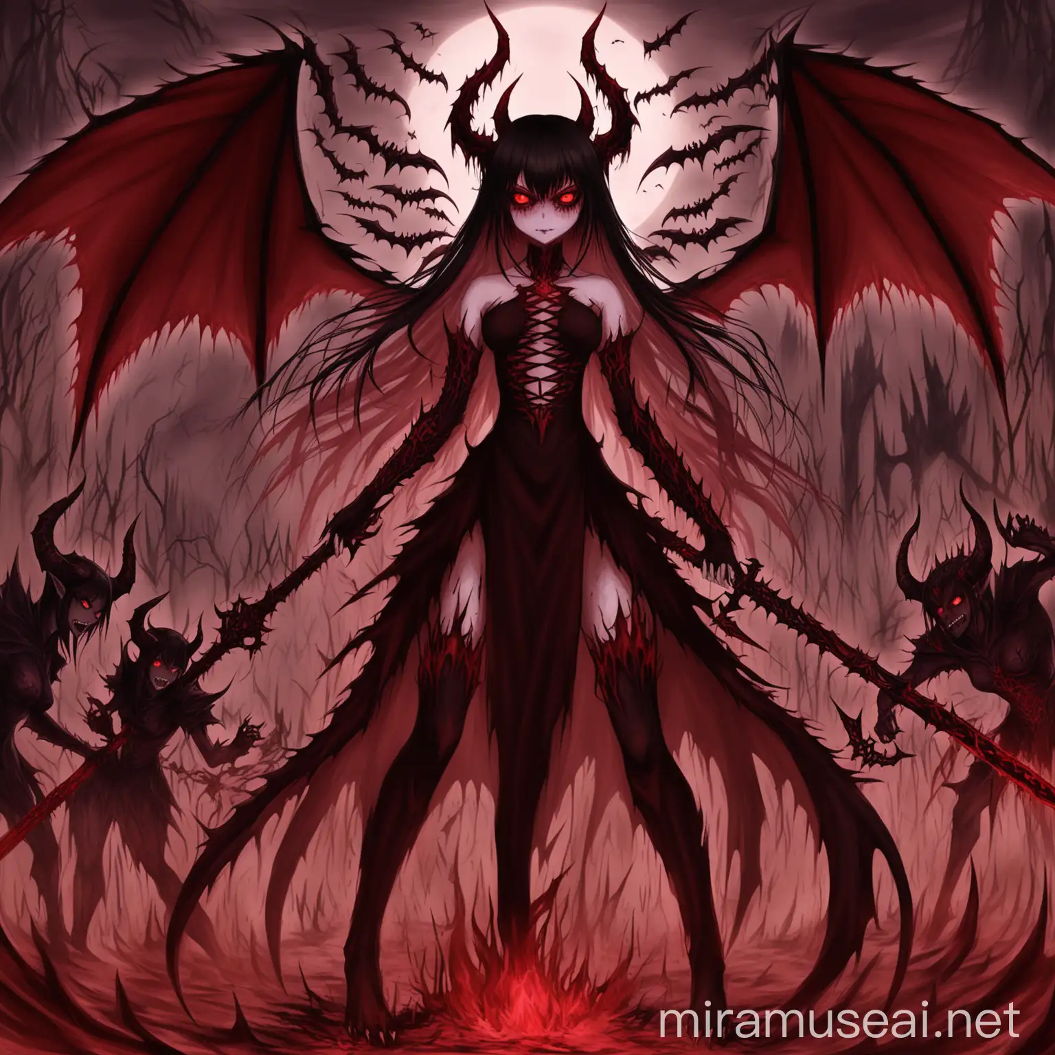 Demon Slayer Confronting Her Sister Demon