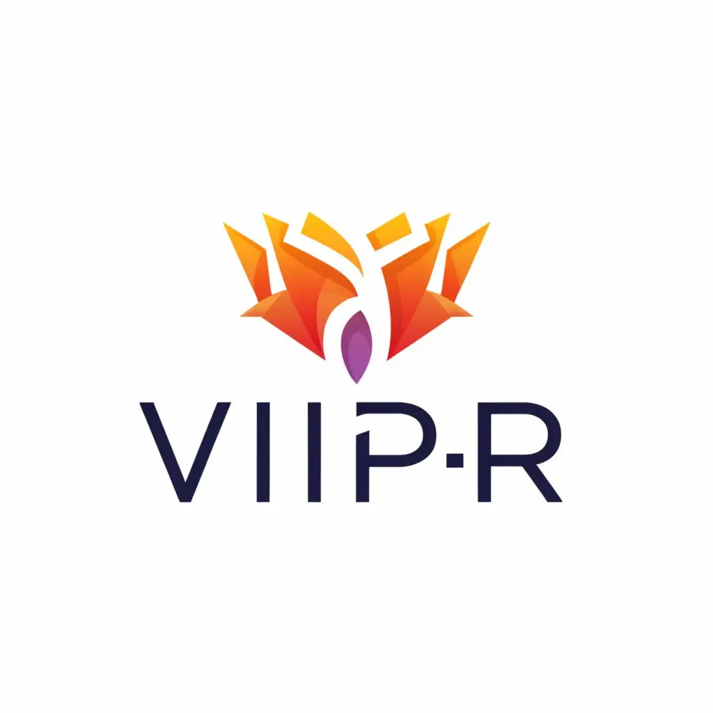 a logo design,with the text "viiper", main symbol:a dragon,Minimalistic,be used in Internet industry,clear background