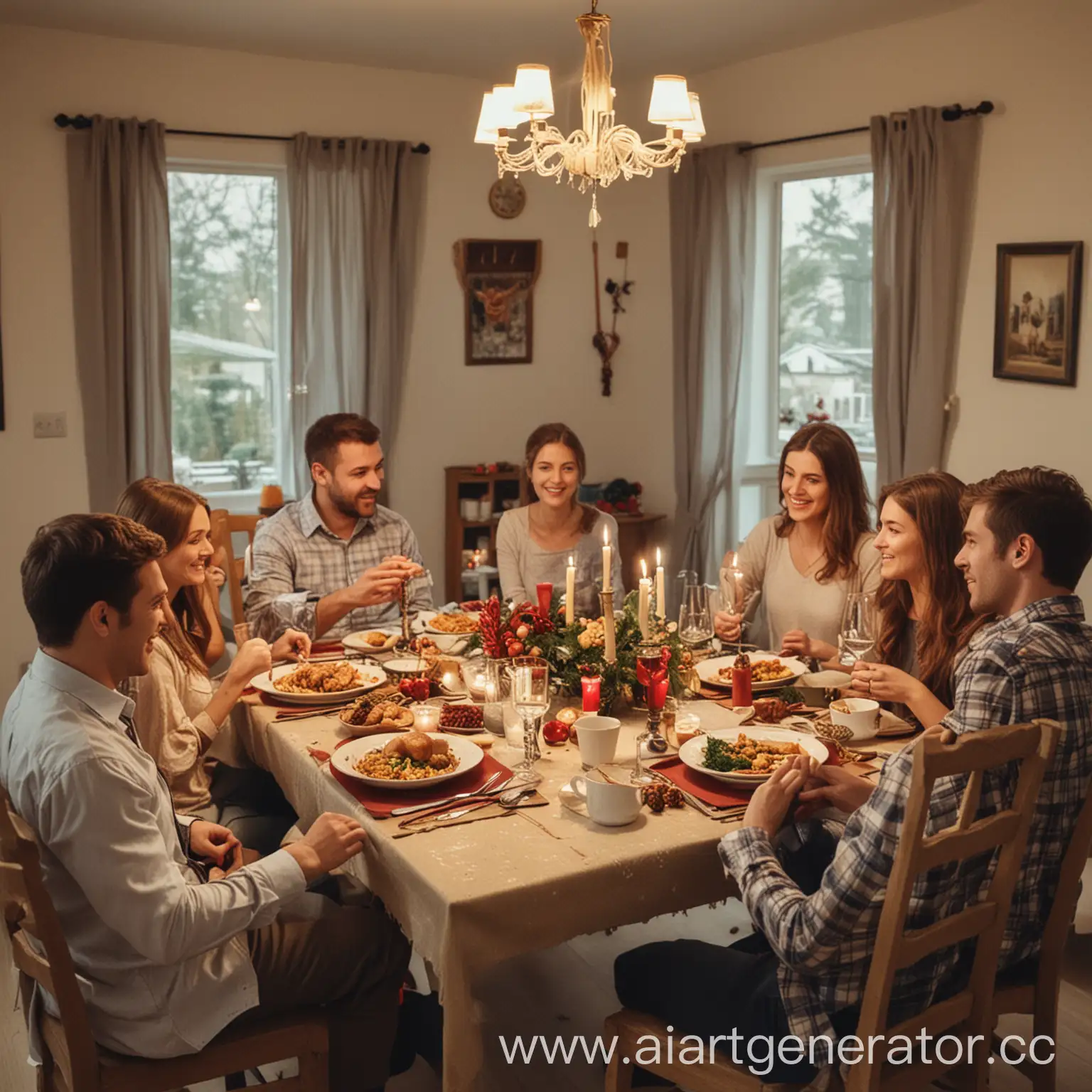 Family-Gathering-at-Home-During-the-Holidays