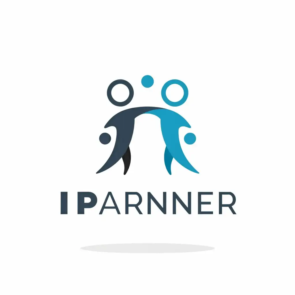 LOGO-Design-For-iPartner-Modern-Representation-of-Connected-Individuals