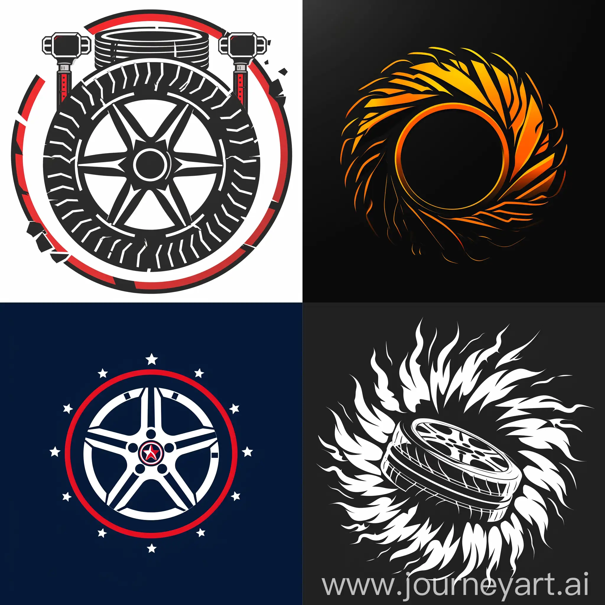 Tire-Service-Logo-Design-Disc-Repair-Specialists