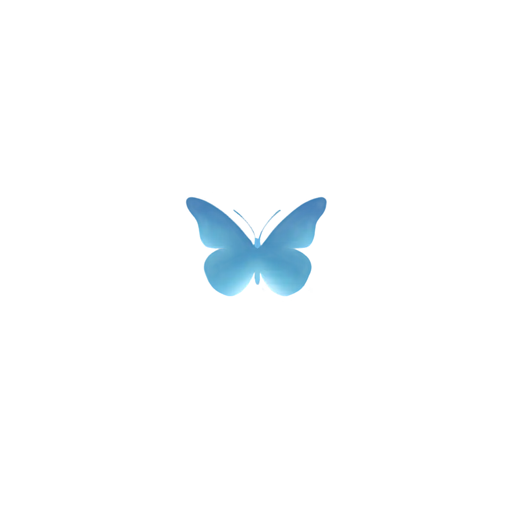 vector style gradient butterfly logo red and blue degraded