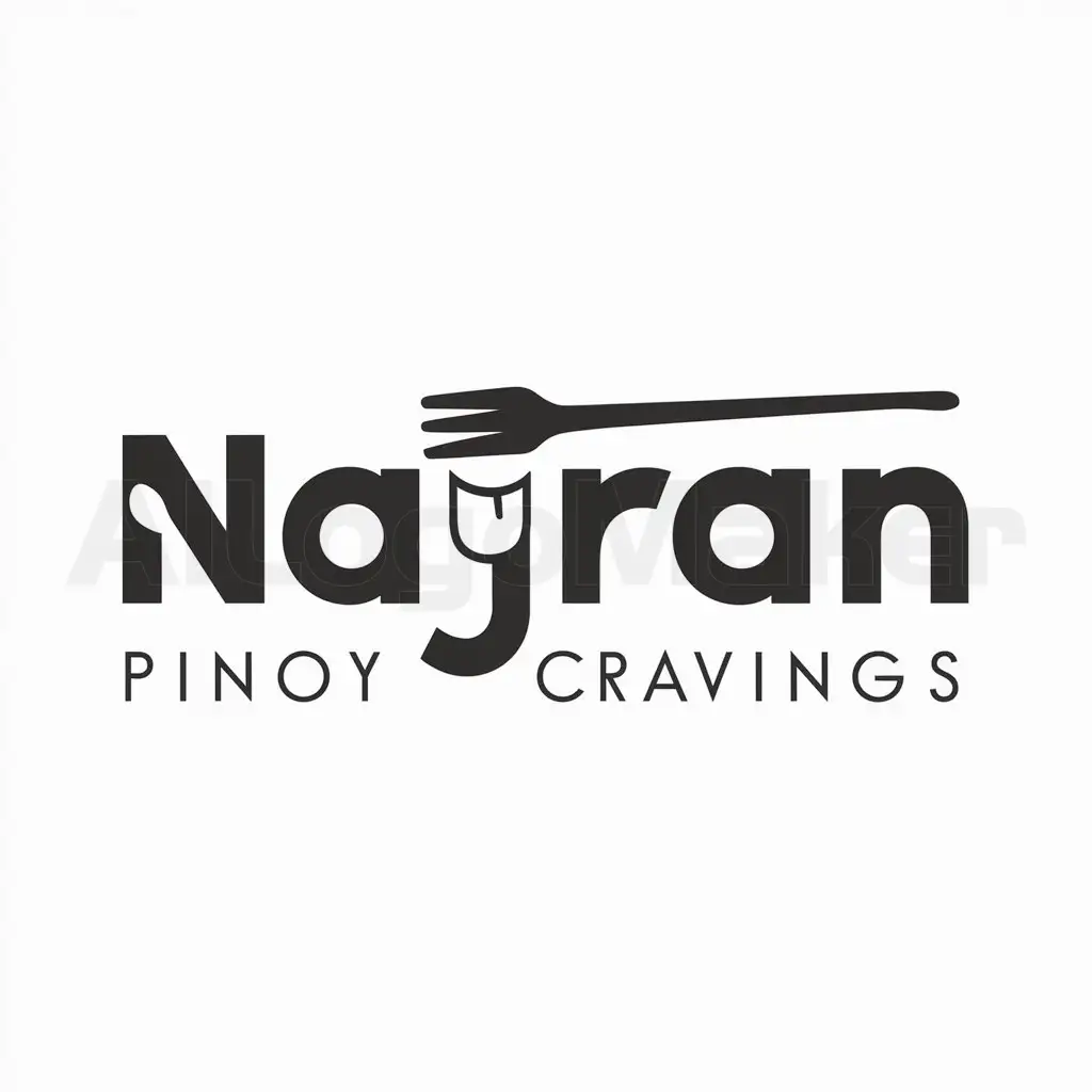 a logo design,with the text "Najran Pinoy Cravings", main symbol:Najran Pinoy Cravings,Moderate,be used in Restaurant industry,clear background