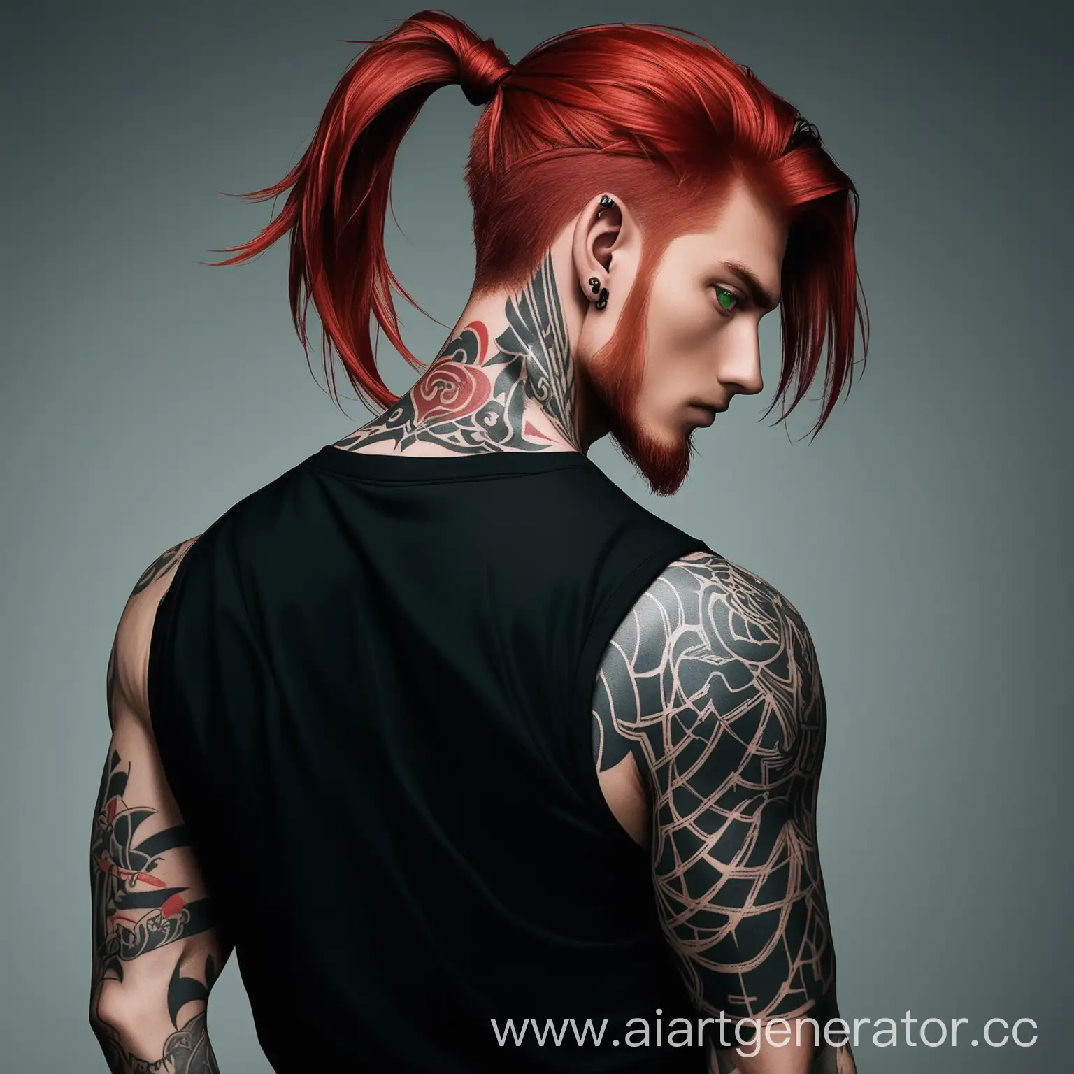 RedHaired-Man-with-Green-Eyes-and-Tattoos-in-Black-Shirt