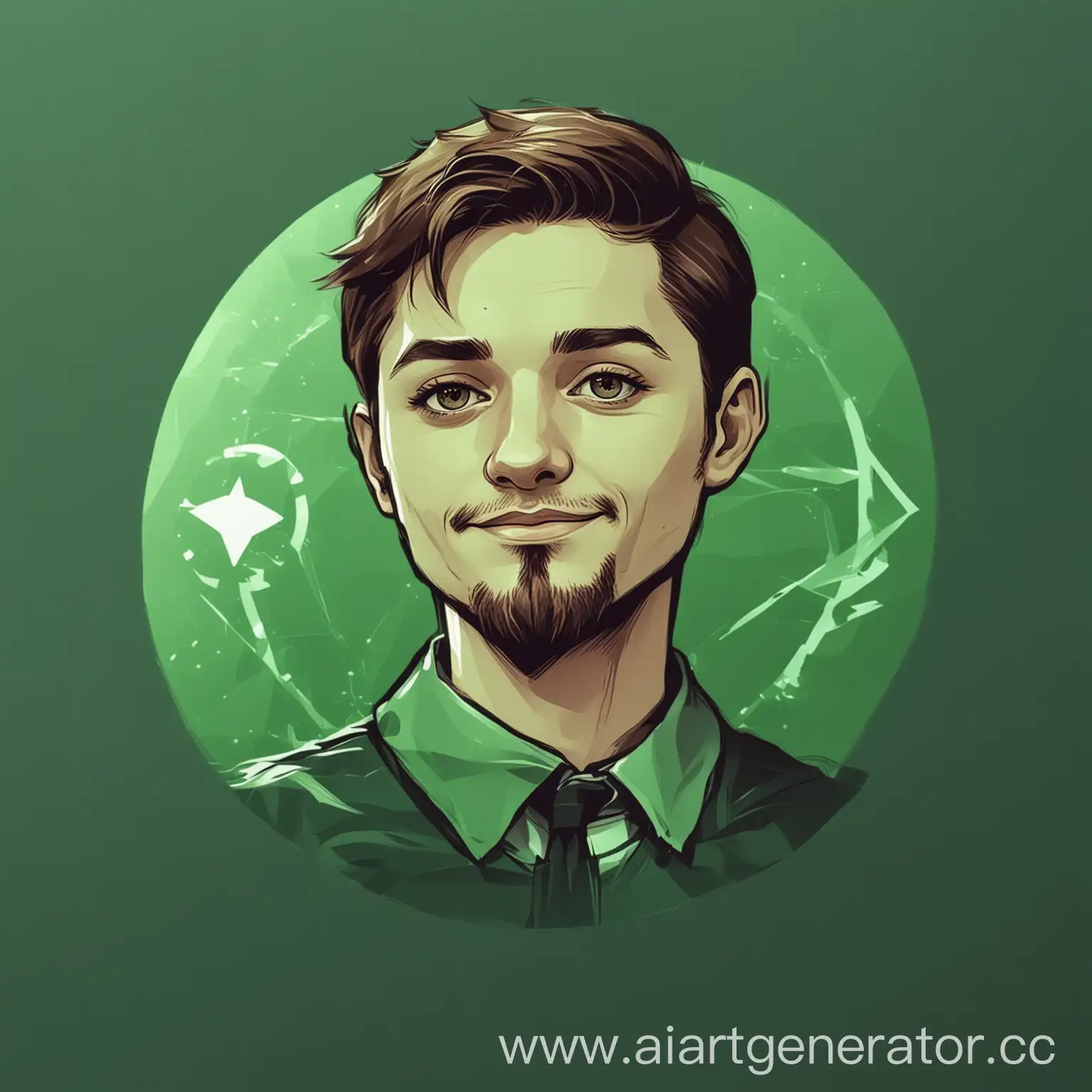 Аватарку для телеграм канала про криптовалюту в зеленом цвете
