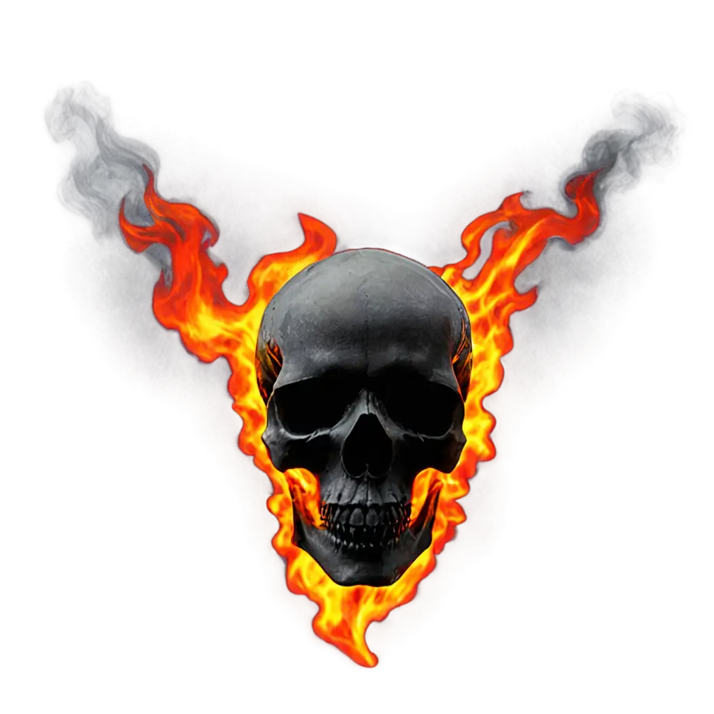 skull on fire