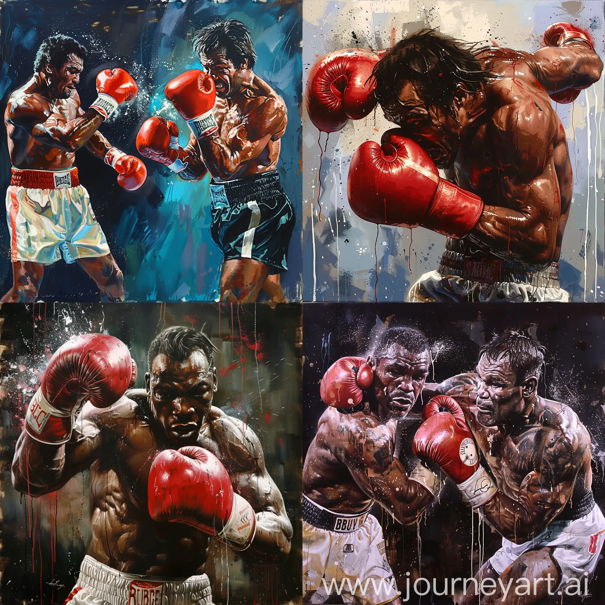 Dynamic-Boxing-Art-Intense-Bout-in-Square-Ring