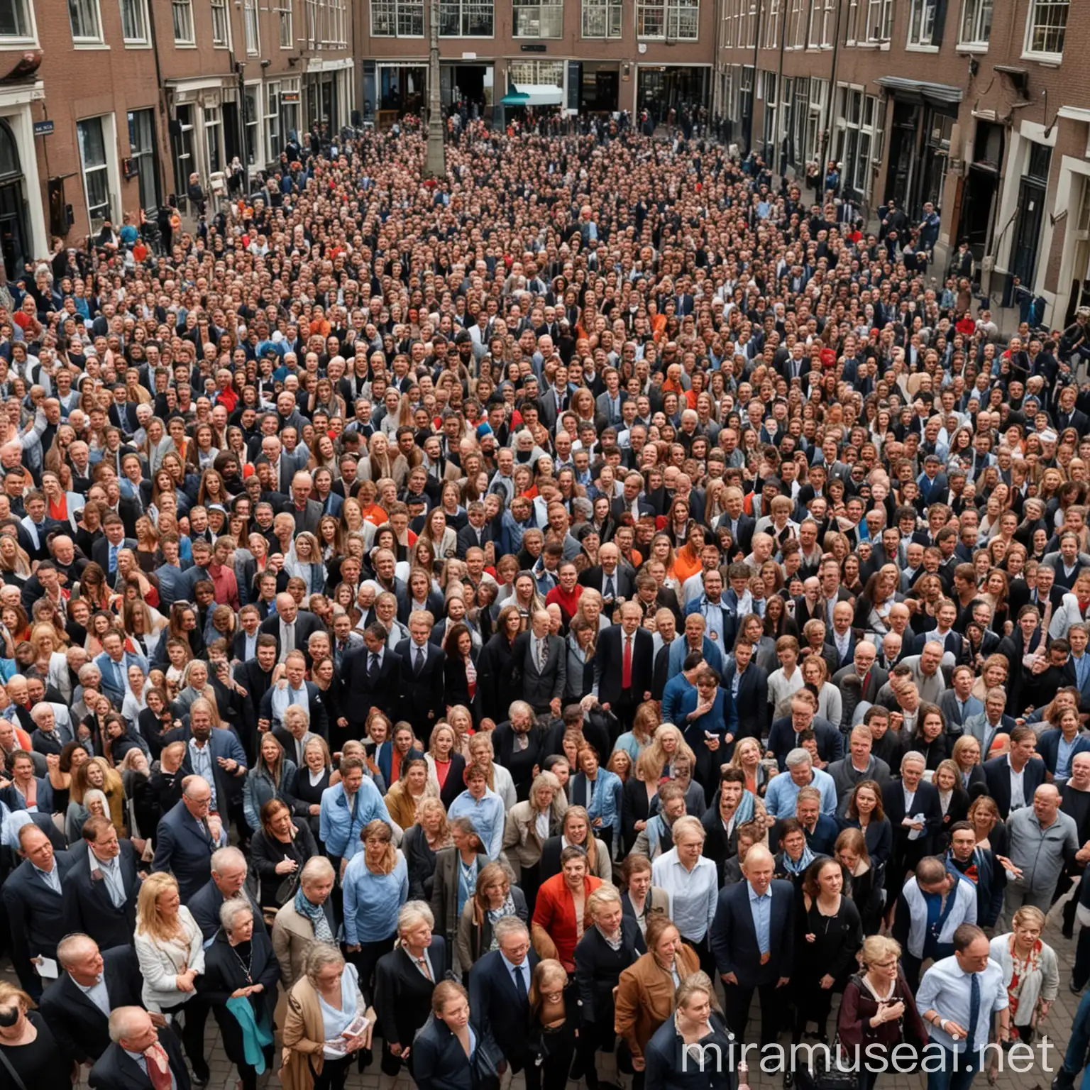 the whole population in the Netherlands. Met focus op nieuw conservatieven boven de 40 jaar. Die houden van cultuur. ze lopen door het museum