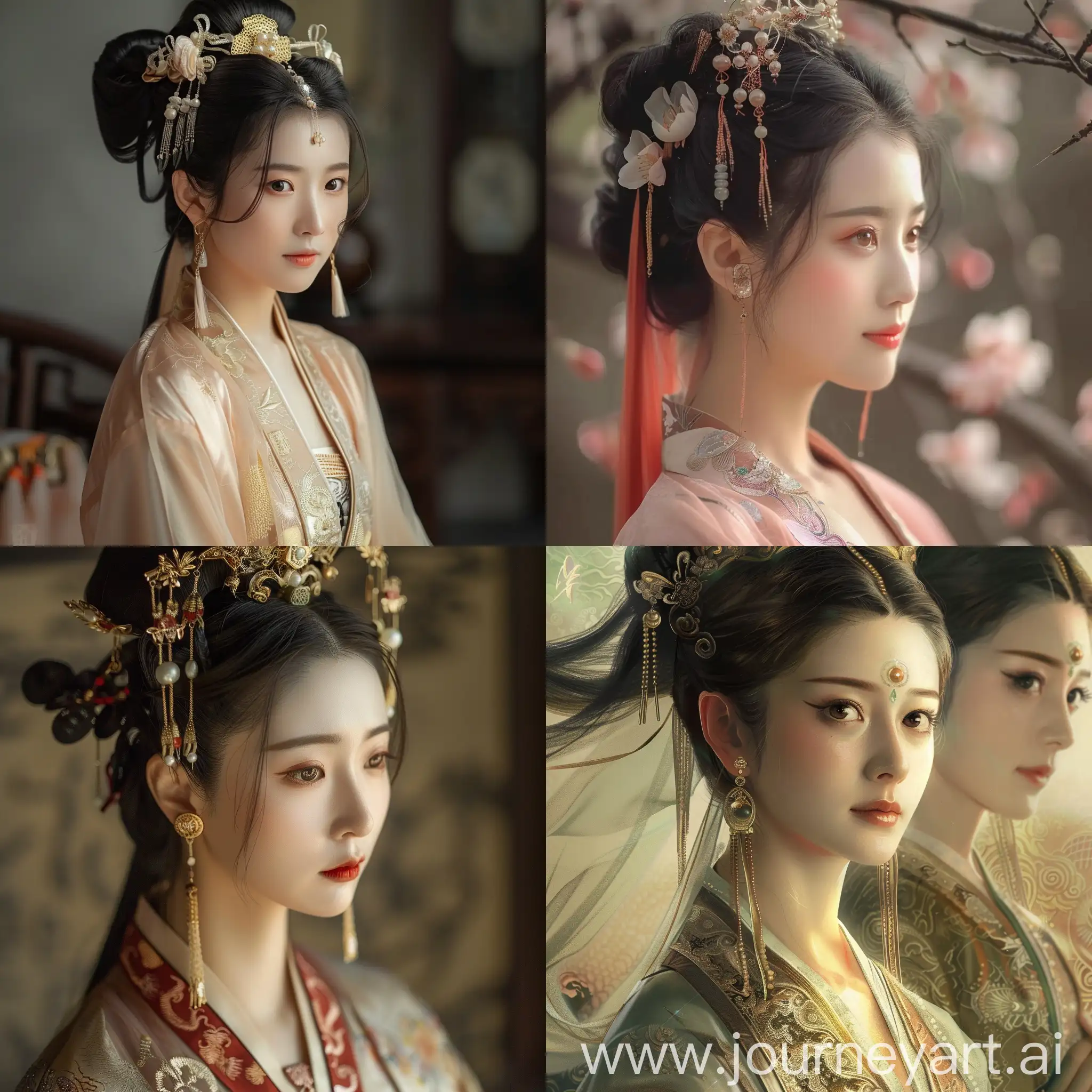 Chinese-Ancient-Beauty-Portrait-in-Traditional-Attire