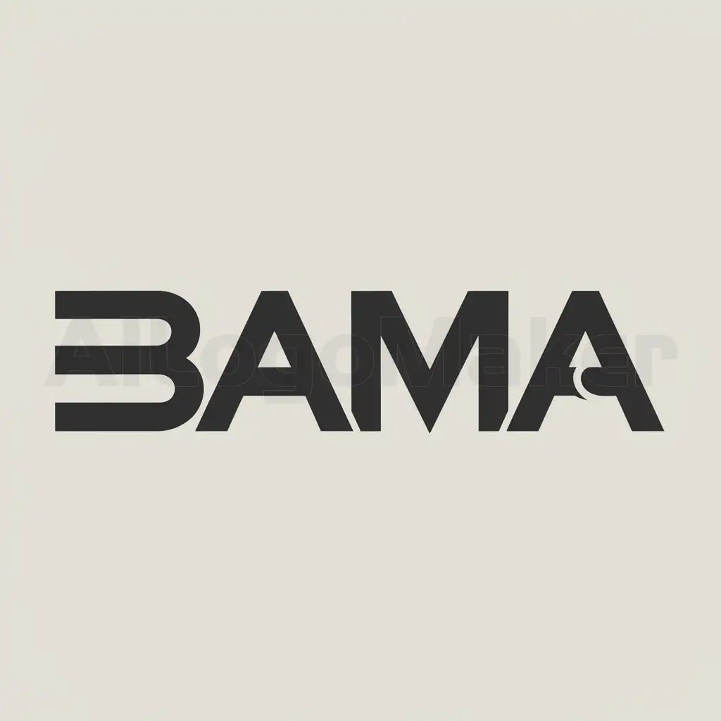 a logo design,with the text "Bluegrass Automotive Manufacturers Association", main symbol:BAMA,Moderate,be used in manufacturing industry,clear background