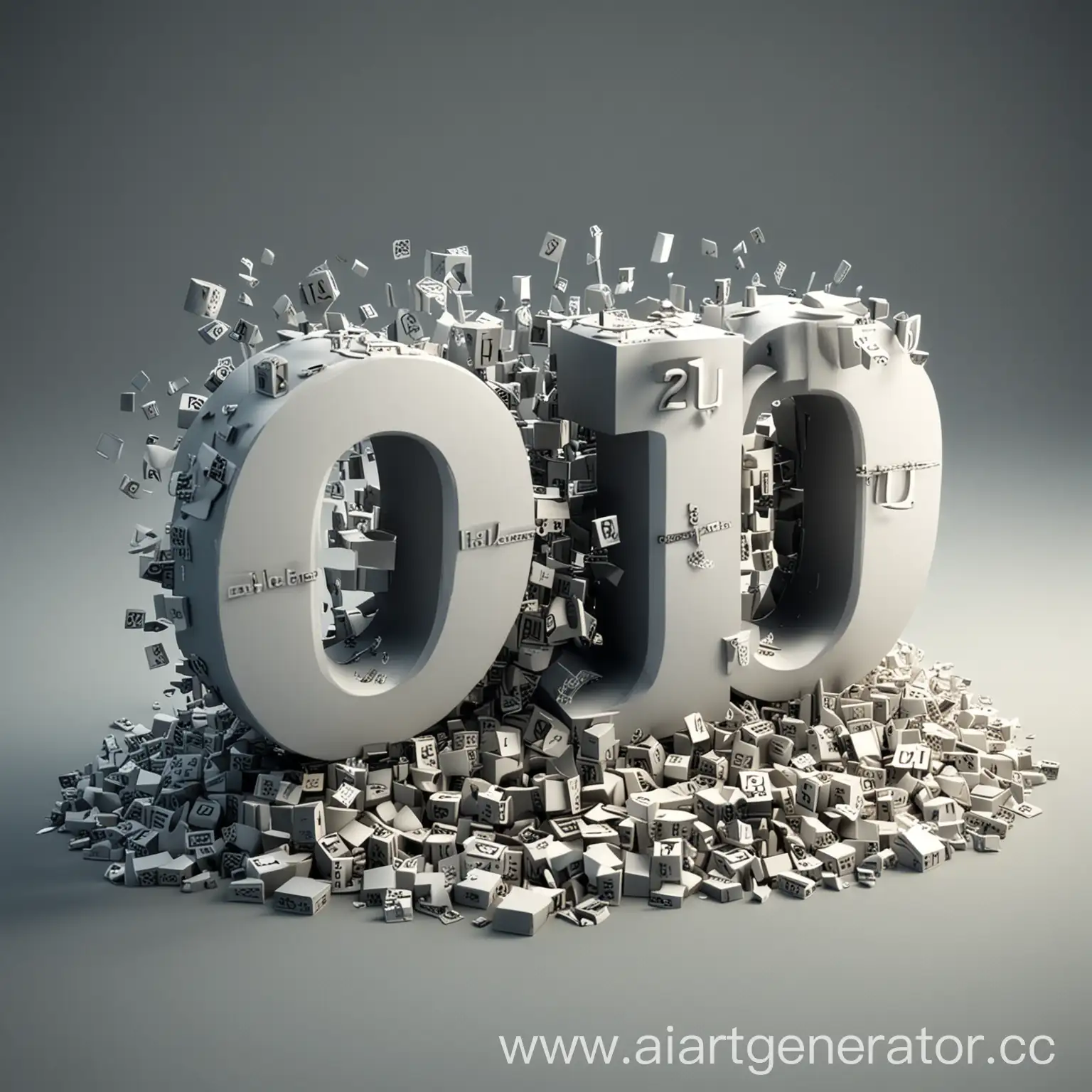 Vibrant-3D-Artwork-with-Dynamic-Typography-Displaying-3D-2U